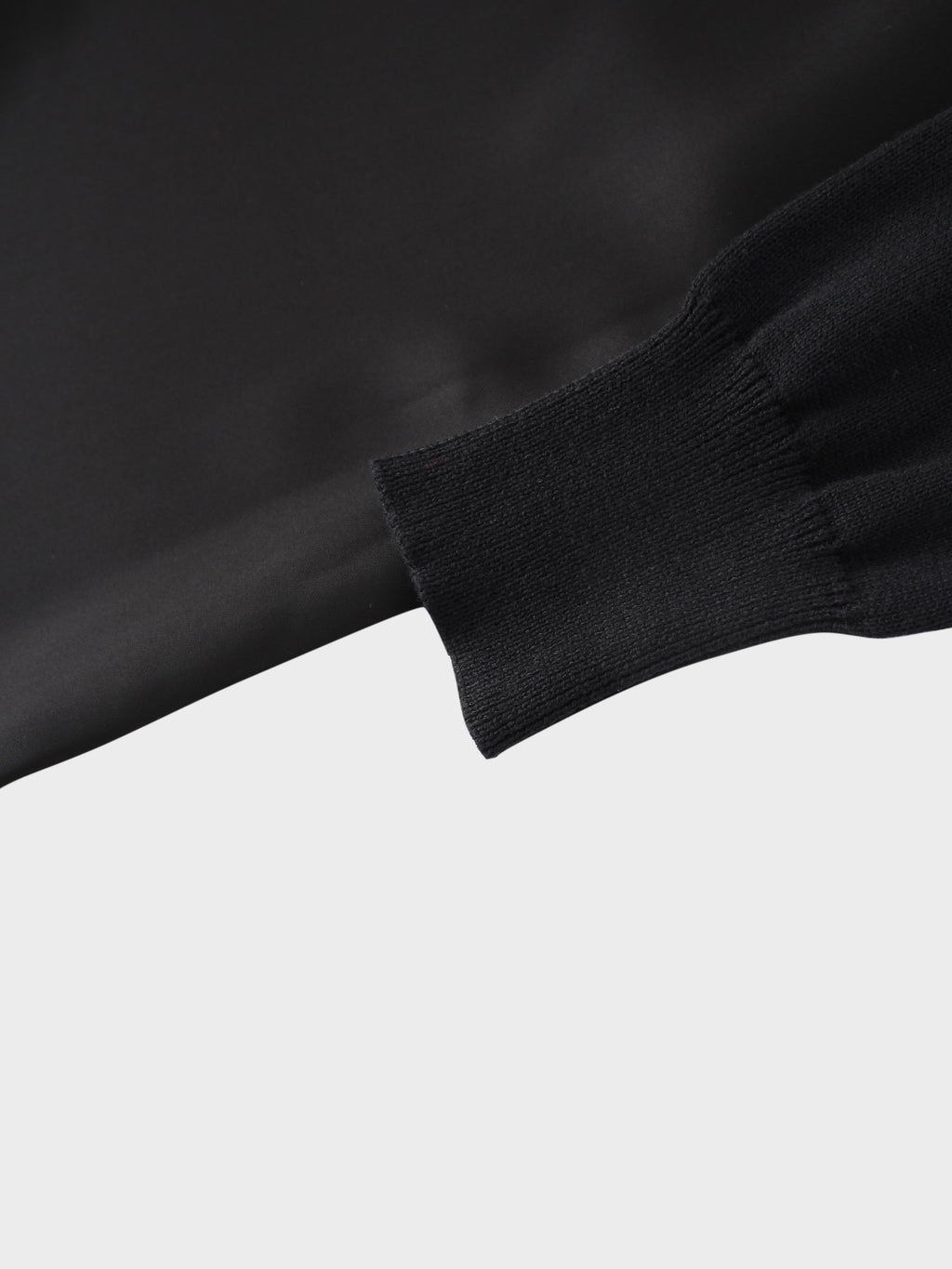 Knit Top Mock Neck Dress-Black