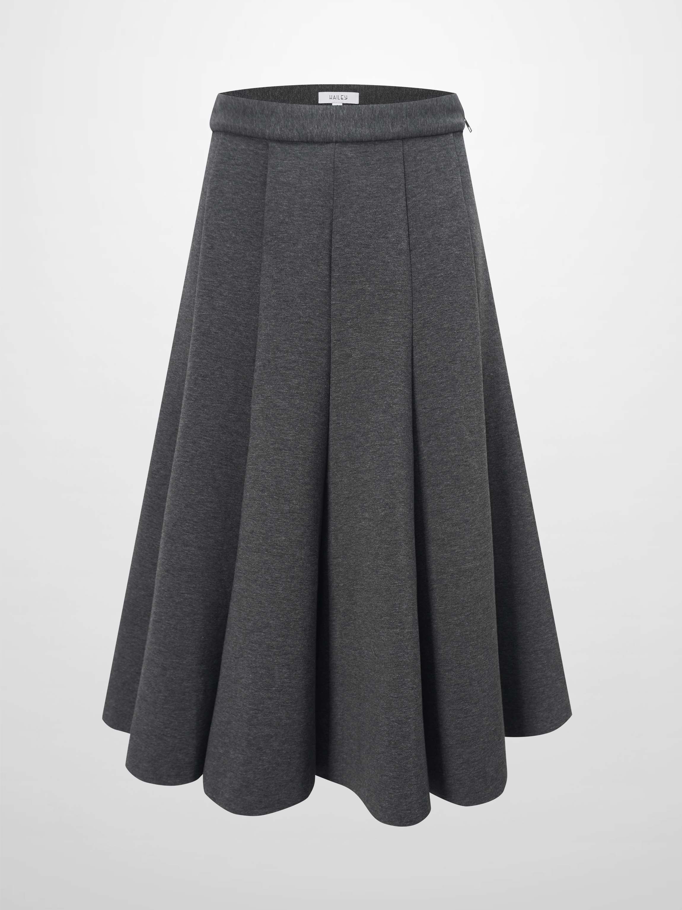 Short Flare Skirt 26"-Grey