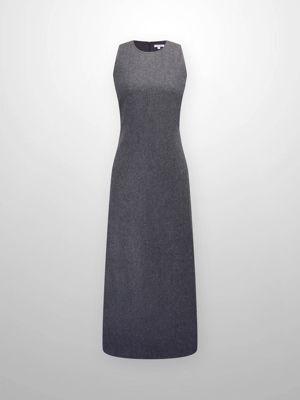 Basic Wool Blend Slip Dress-Grey