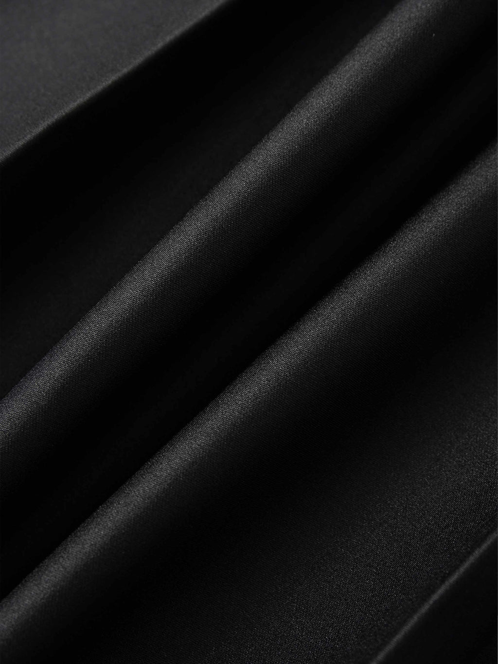 Lux Satin Pleated Skirt 26"-Black