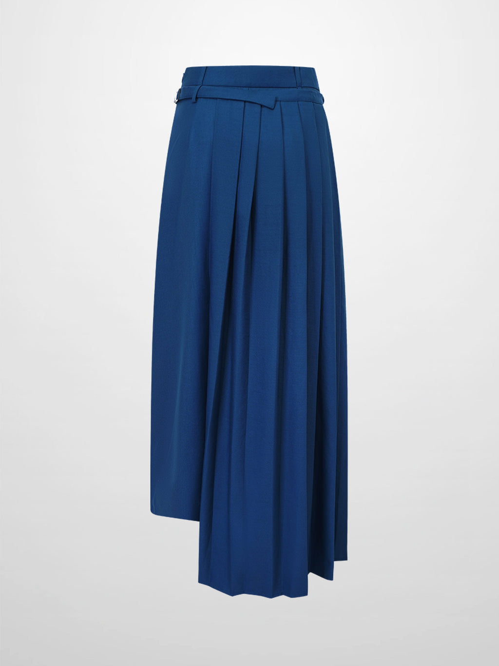 Pencil Pleat Combo Skirt-Blue