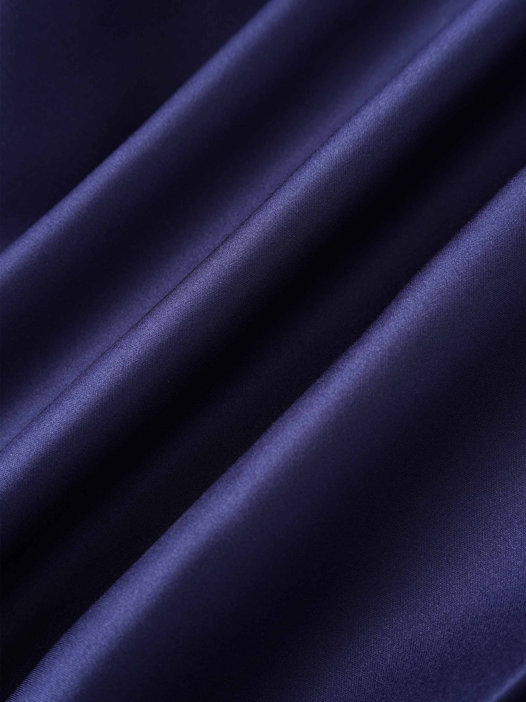 Lux Satin Pleated Skirt 26"-Navy