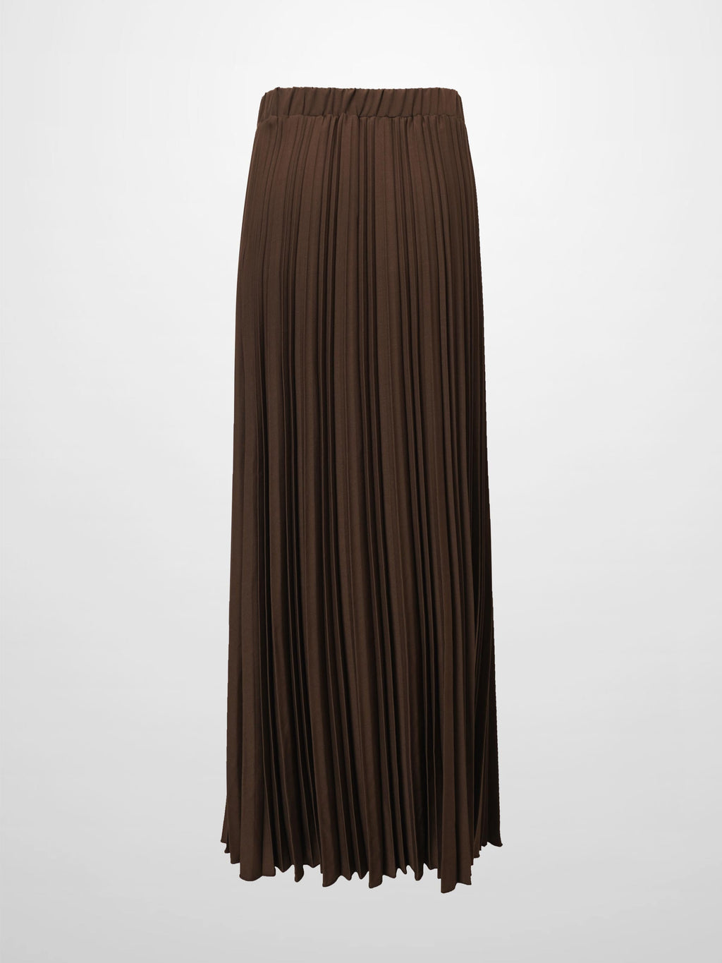 Mix Pleat Skirt-Brown