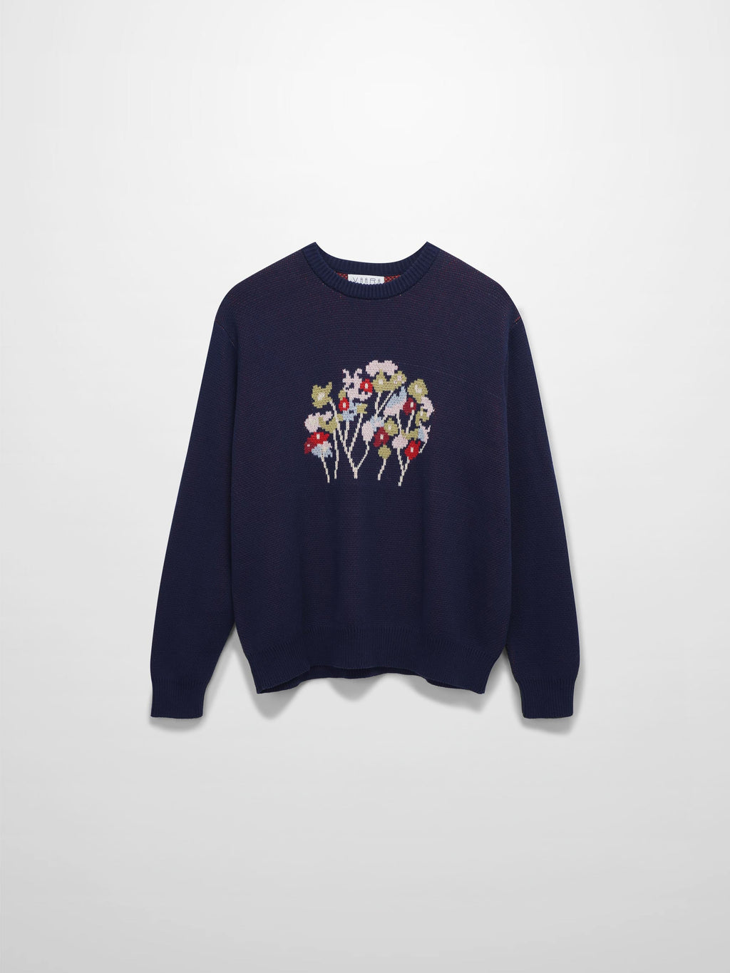 Pop Of Floral Sweater-Blue