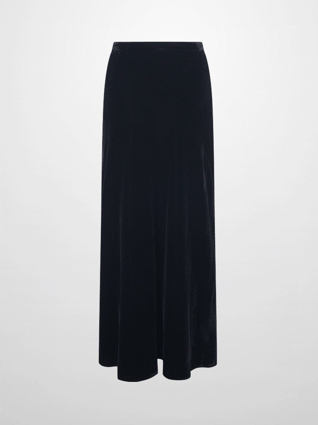 Velvet Flare Skirt-Black