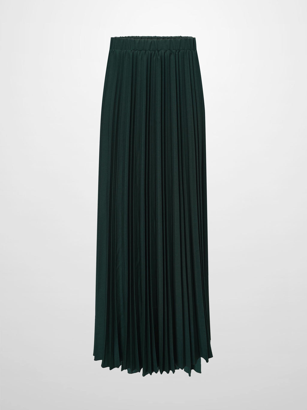 Mix Pleat Skirt-Emerald Green
