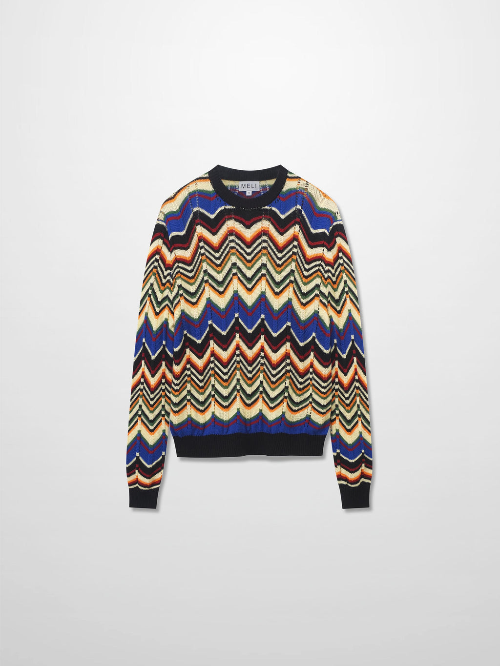 Crochet Wave Sweater-Multi