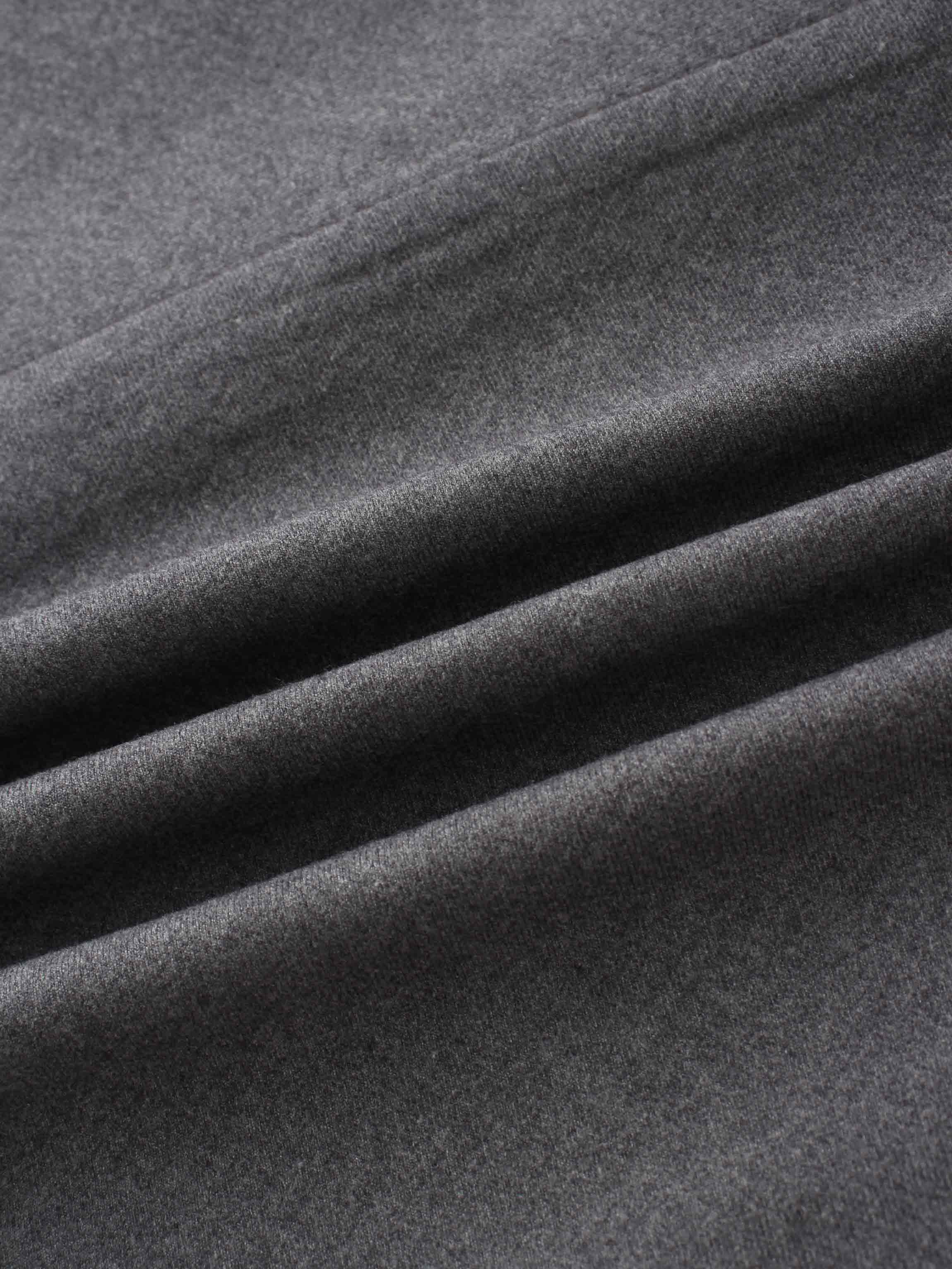 Basic A-Line Seamed Short Skirt-Grey