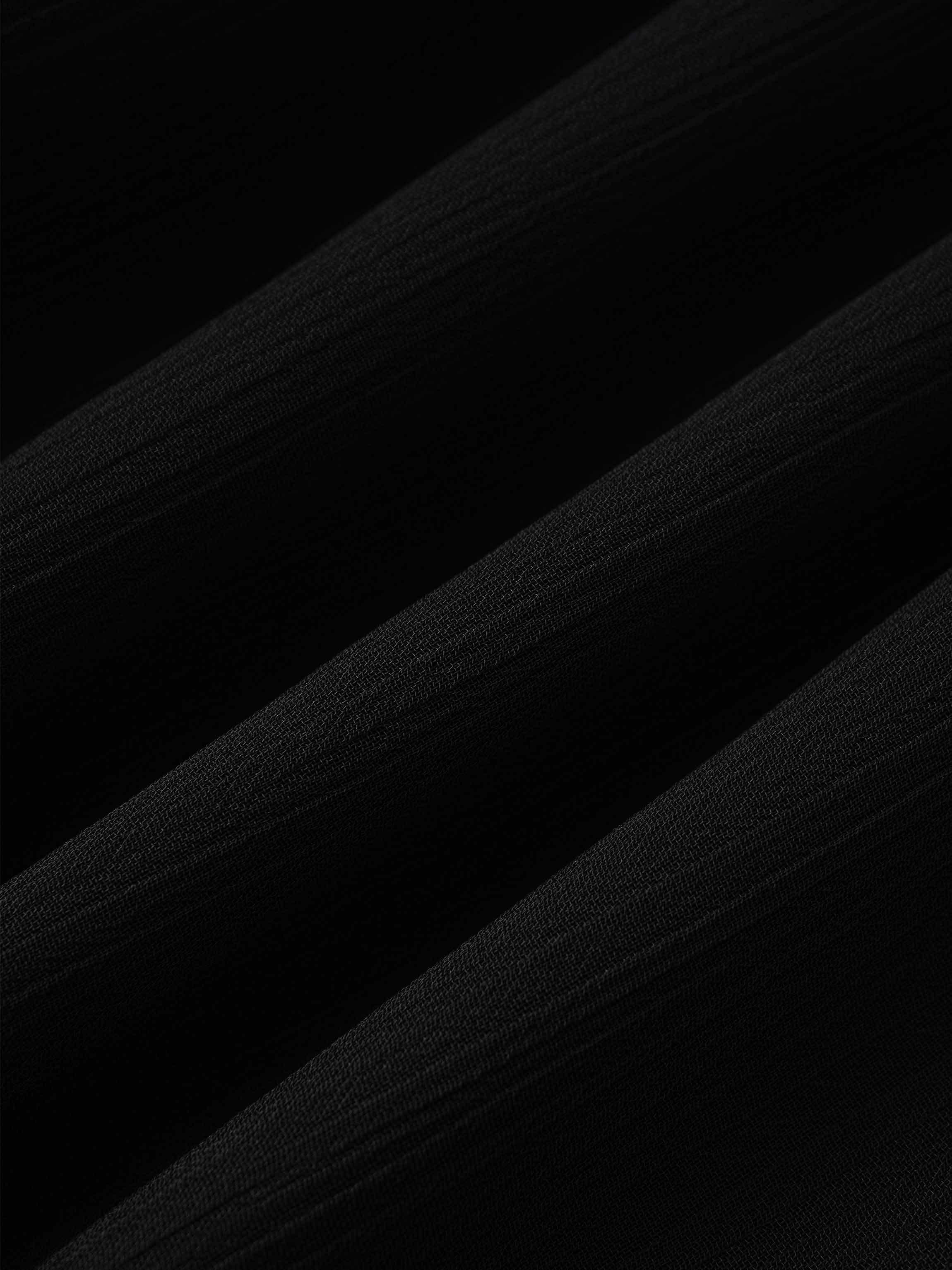 Chiffon Layered Skirt-Black