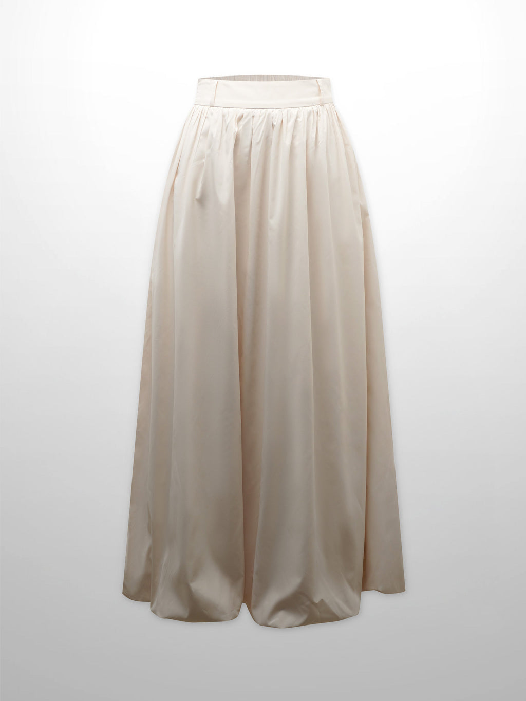 Taffeta Bubble Skirt-Ivory