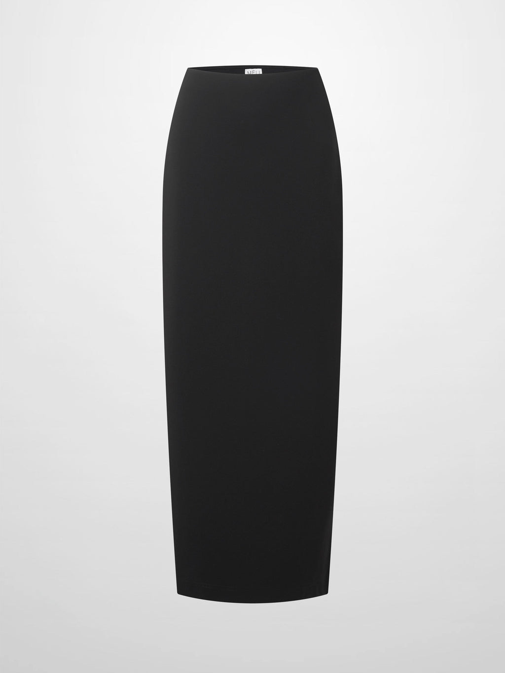 Straight Maxi Stretch Skirt-Black