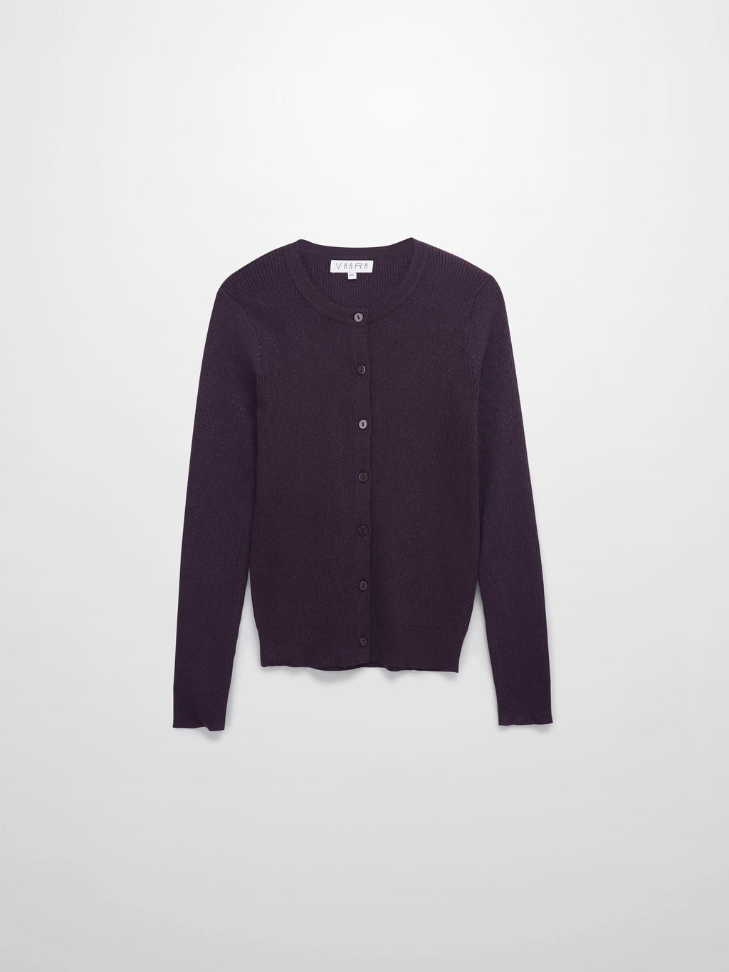 Lurex Ribbed Sweater-Purple