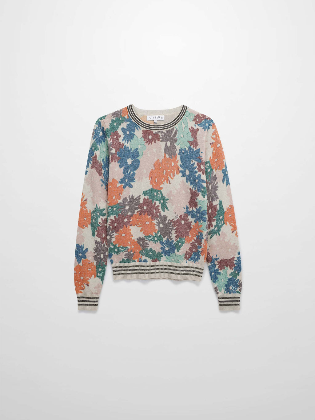 Crew Lurex Sweater-Floral