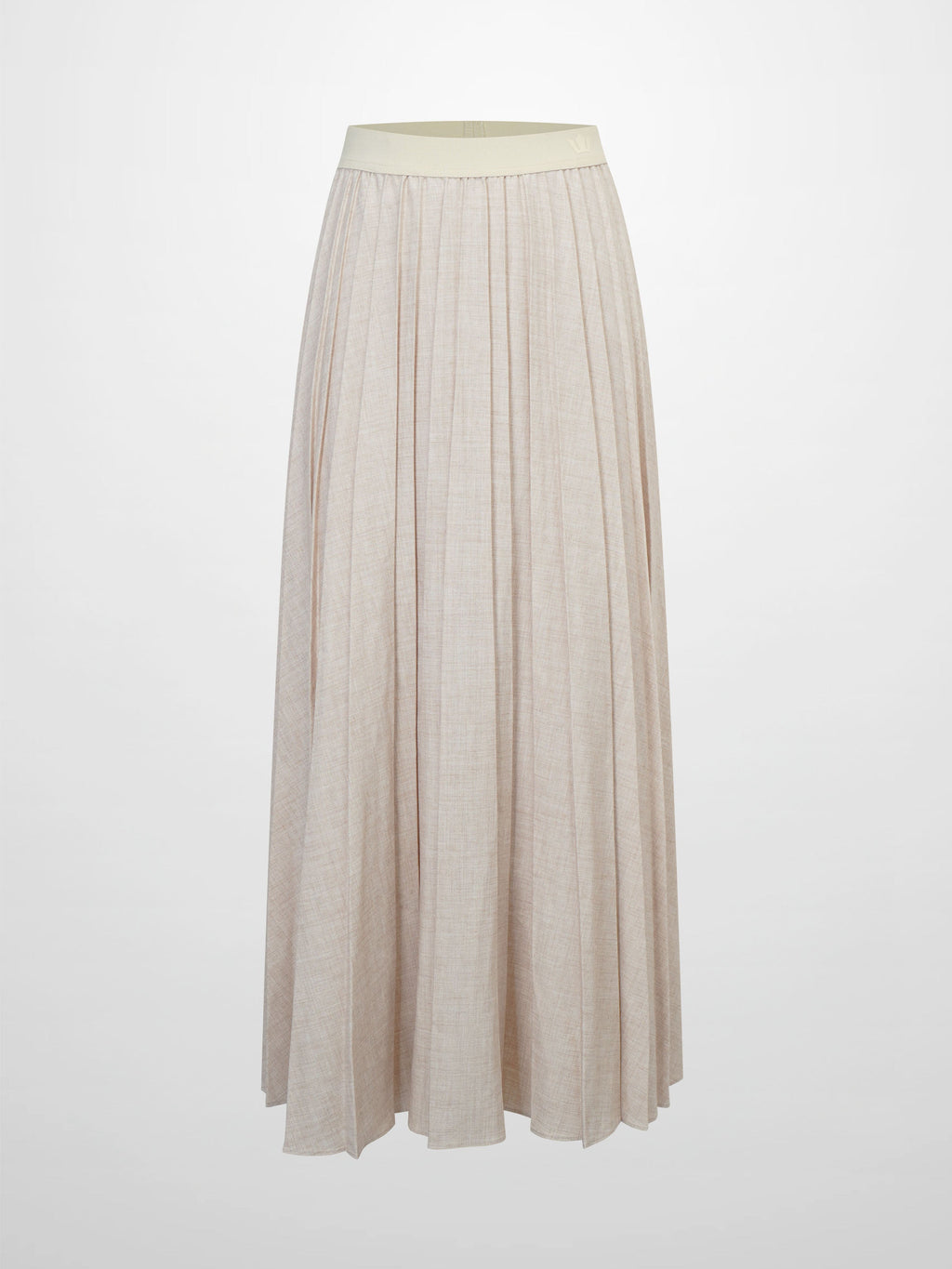 Marni Pleated Skirt 37"-Oatmeal
