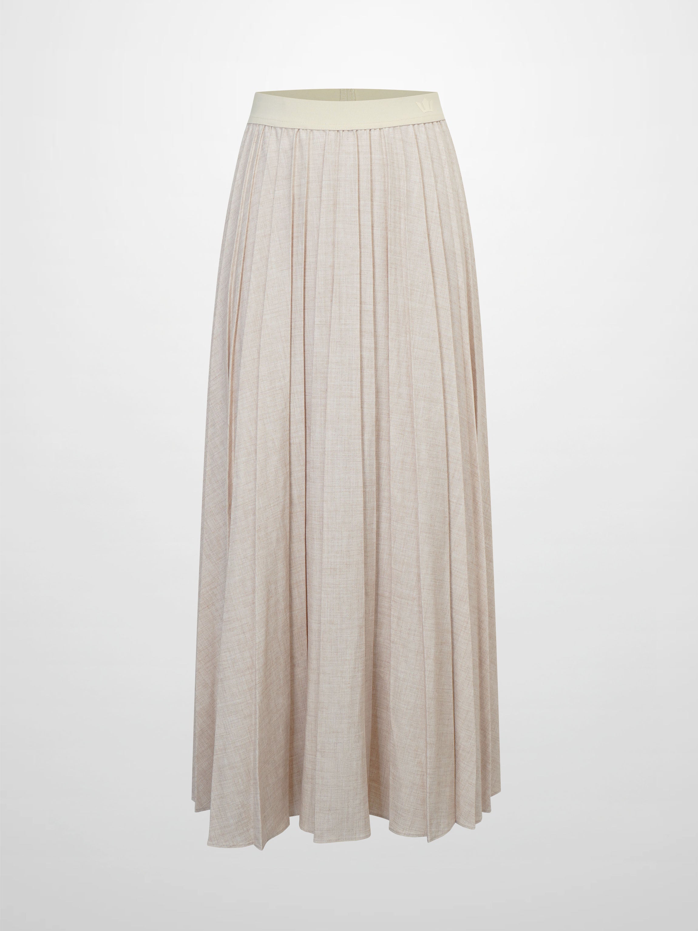Marni Pleated Skirt 37"-Oatmeal
