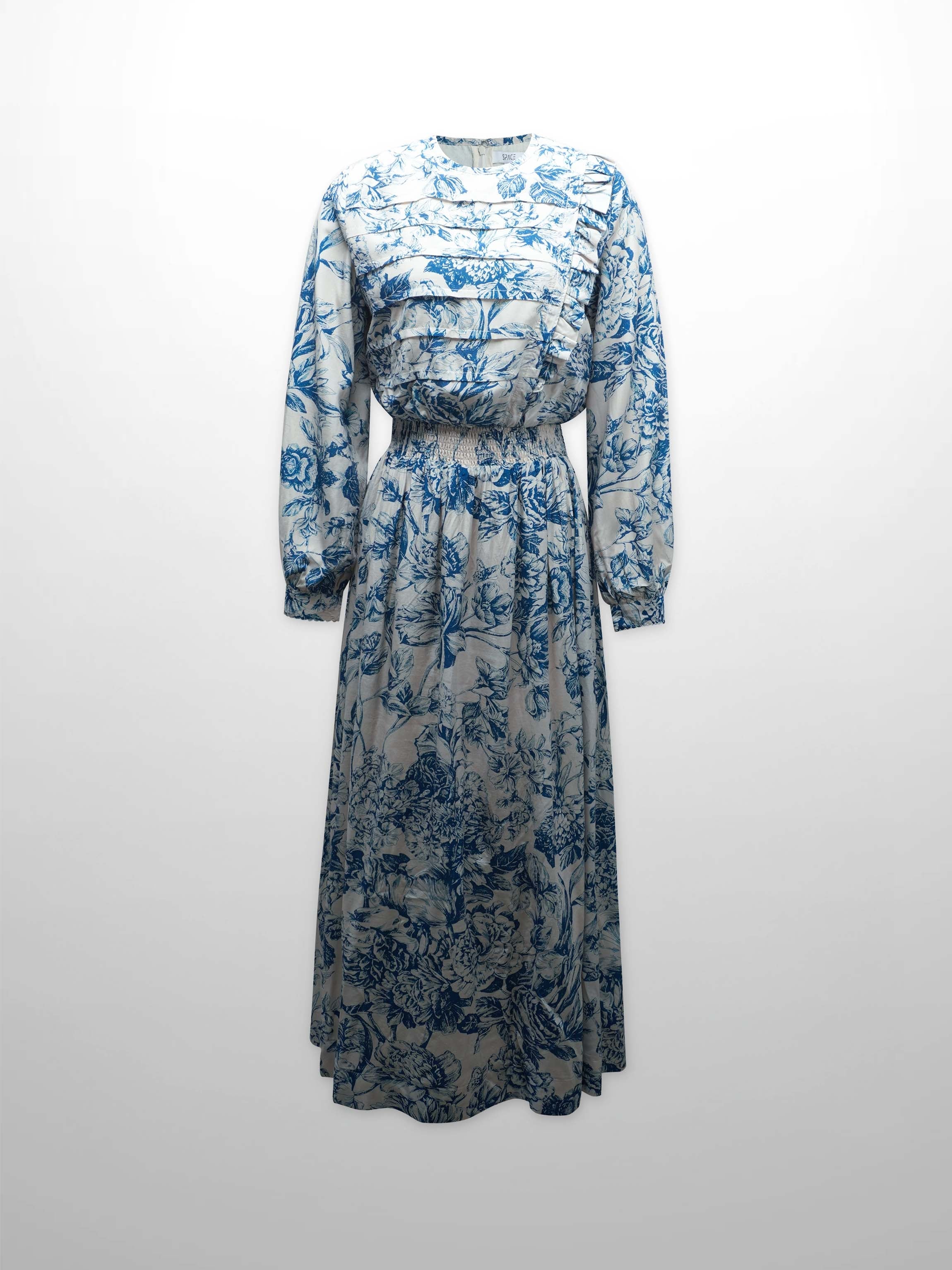 Smocked Waist Dress-Toile