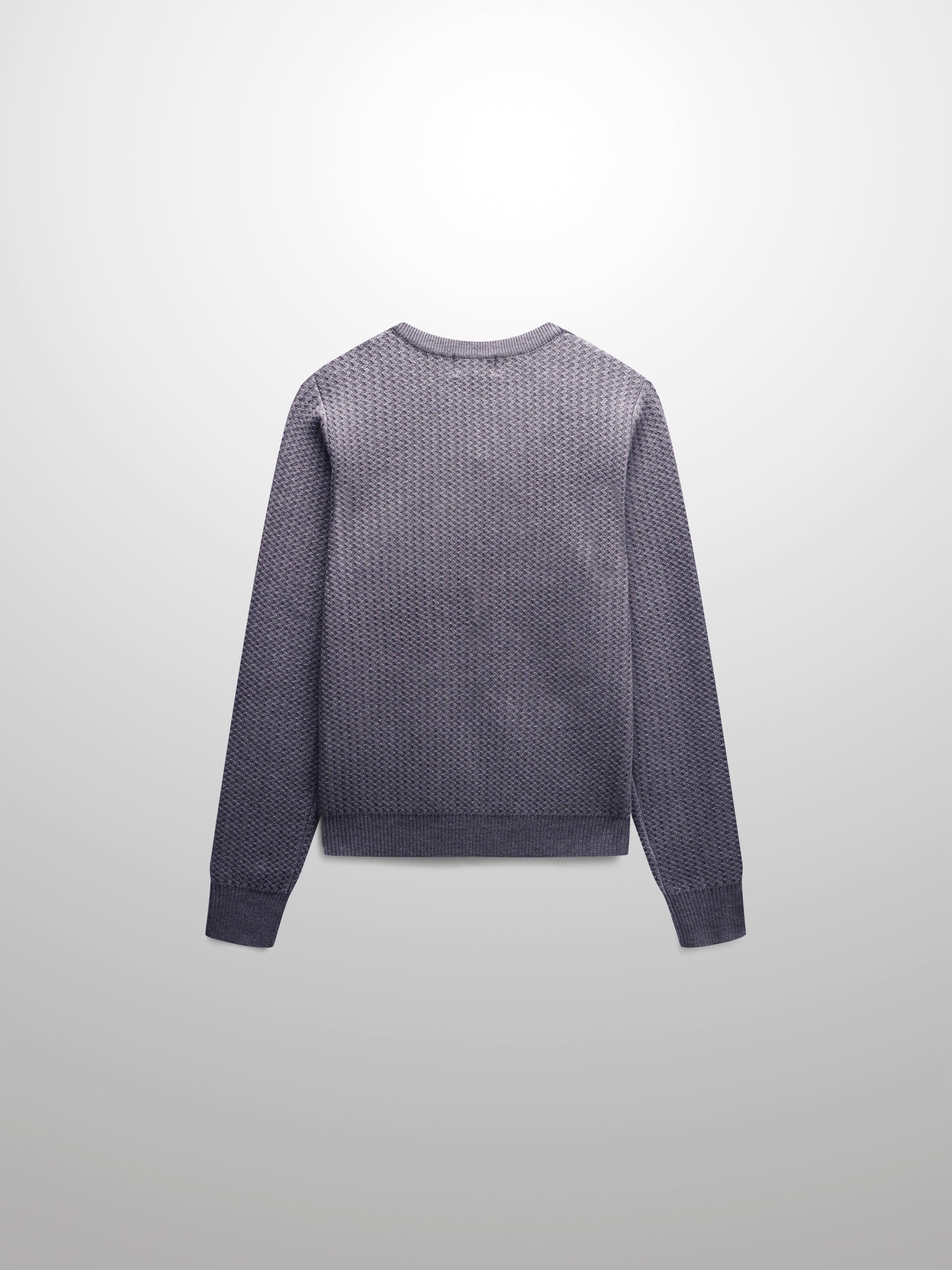 Waffle Wave Sweater- Solid Grey