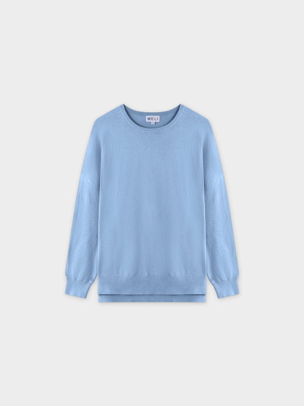 Oversized Lightweight Sweater-Light Blue