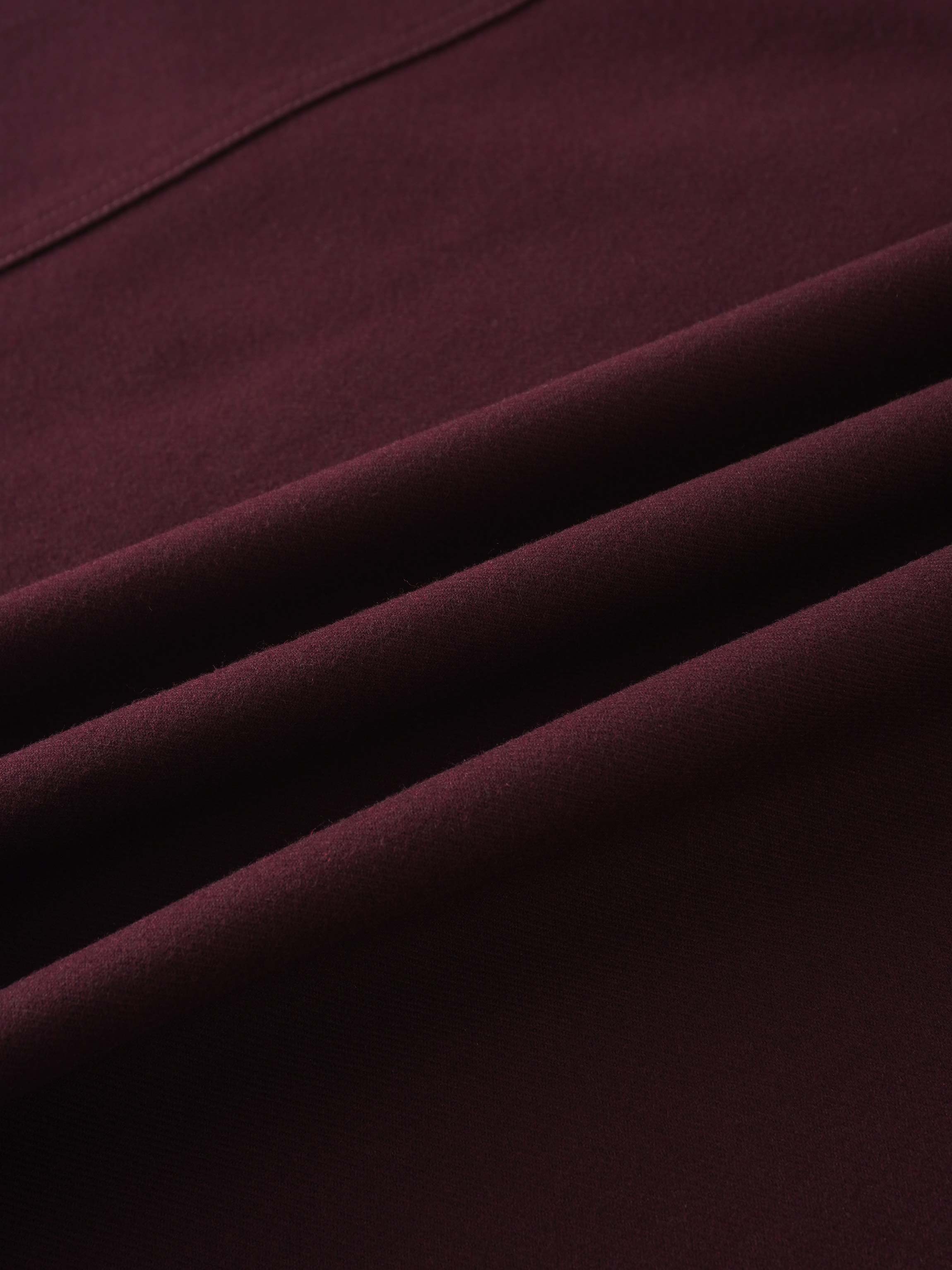 Fringe Circle Skirt-Burgundy