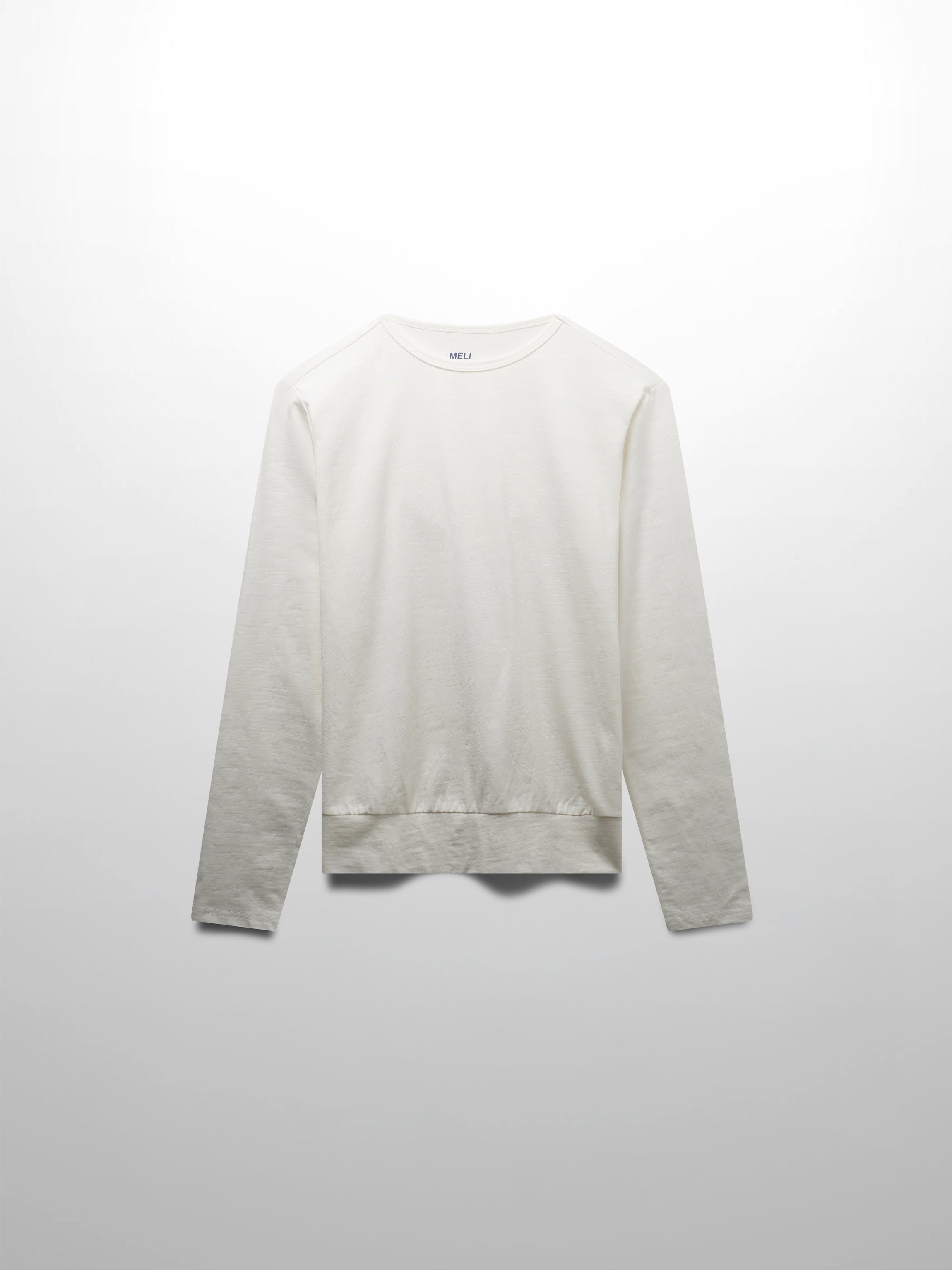Crew Bomber Tee-White