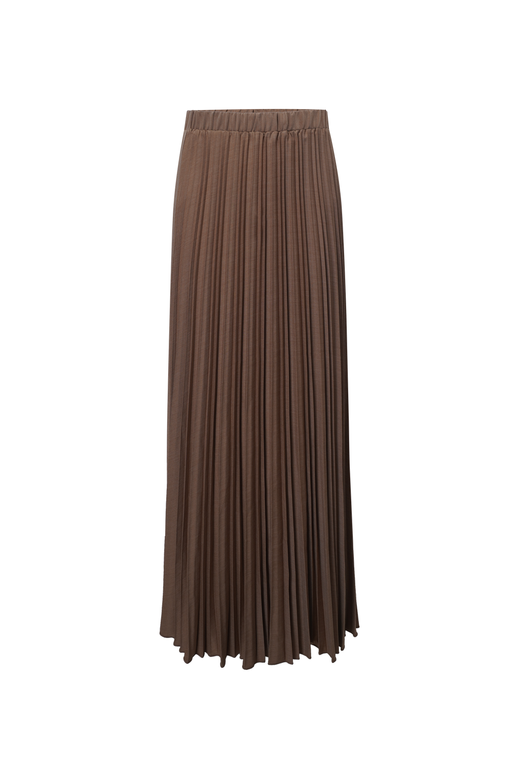 Mix Pleat Skirt-Camel
