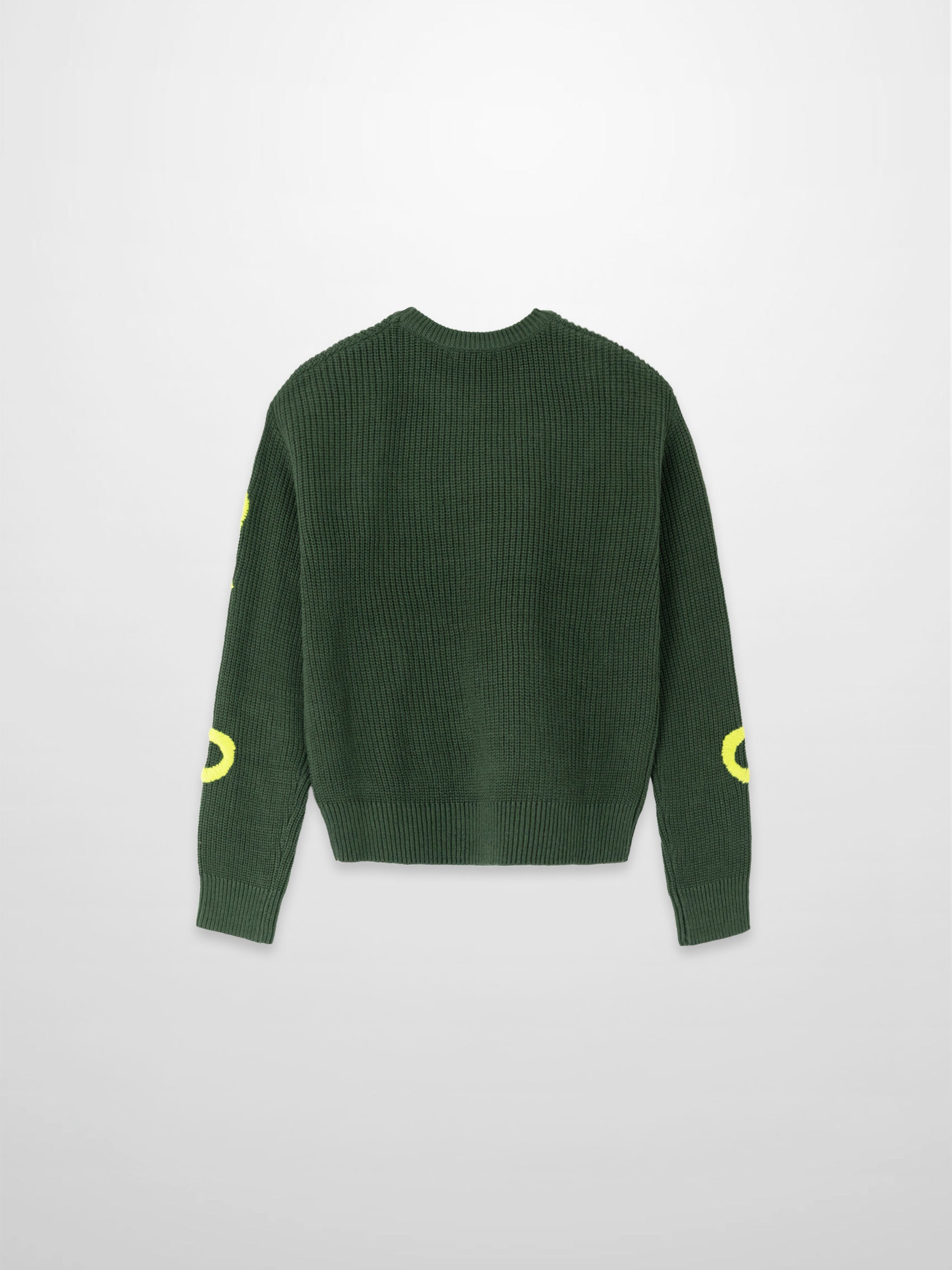 Bow Ribbon Sweater-Green/Lime
