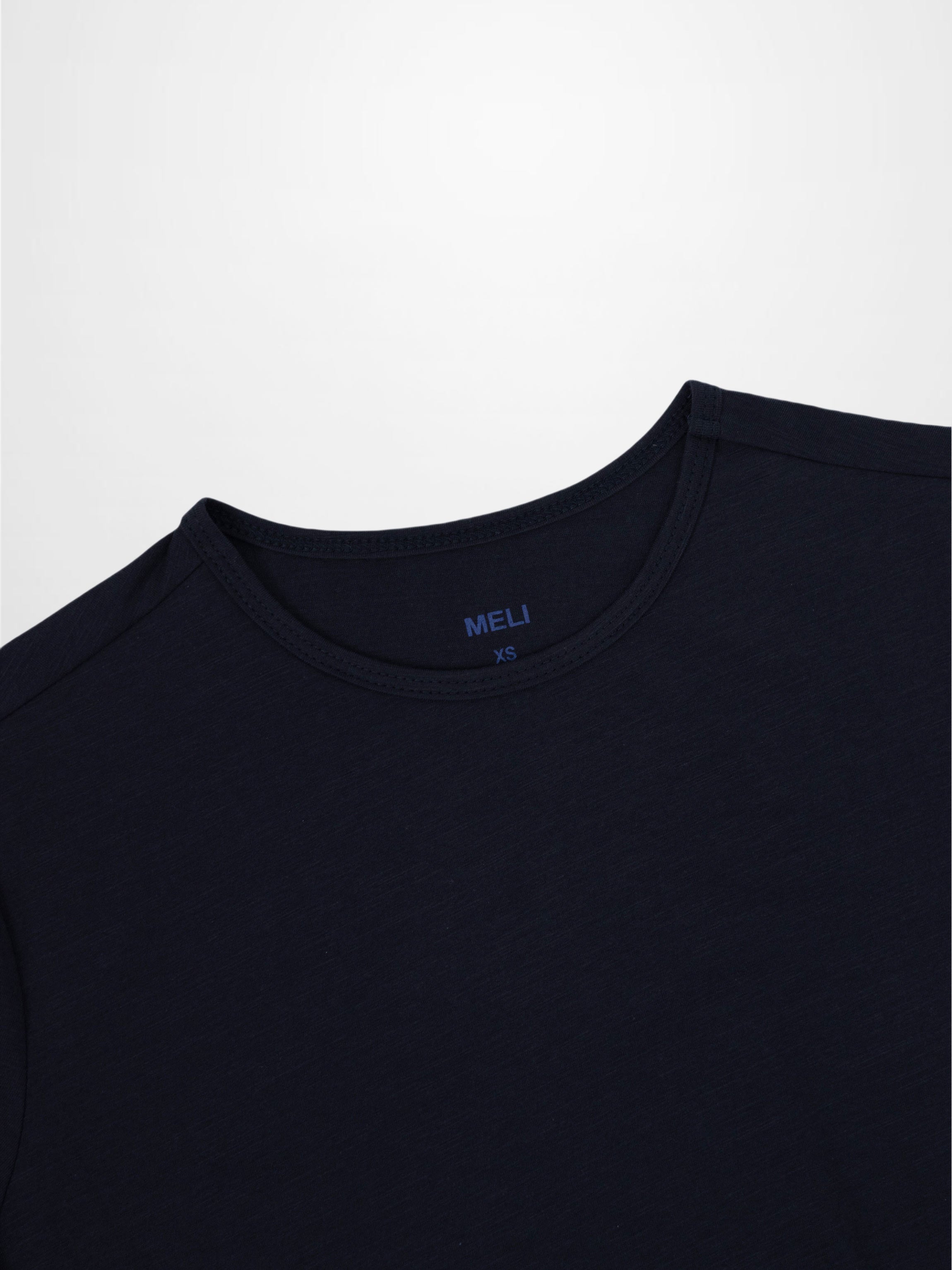 Crew Bomber Tee-Navy