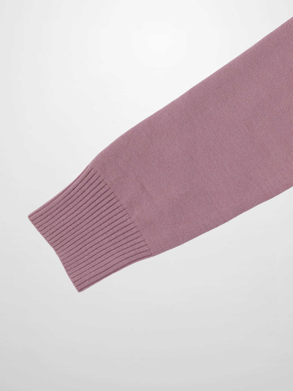 Velvet Detail Pointelle Crew Cardigan-Pink/Burgundy