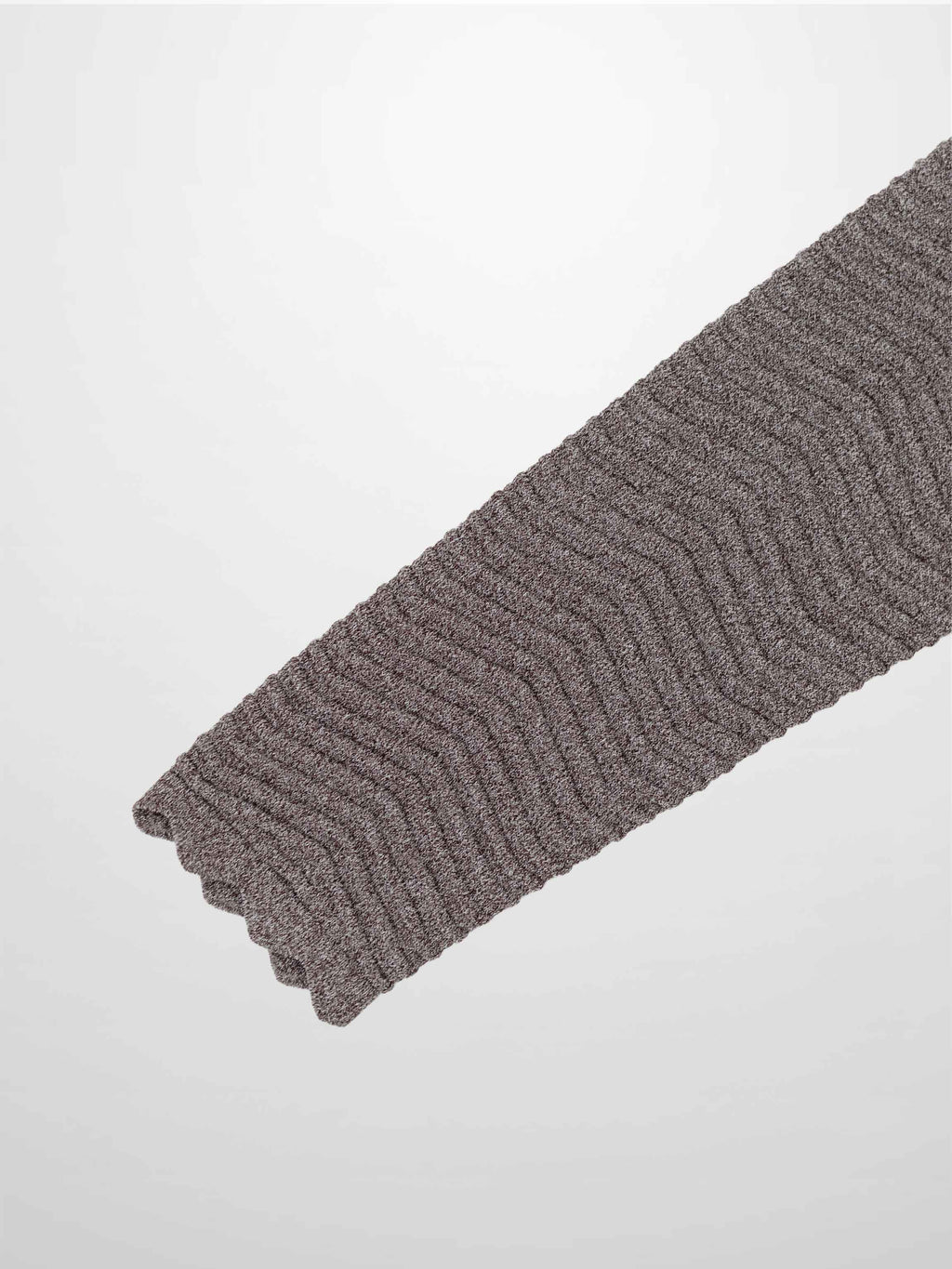 Wave Knit Cardigan-Heathered Brown