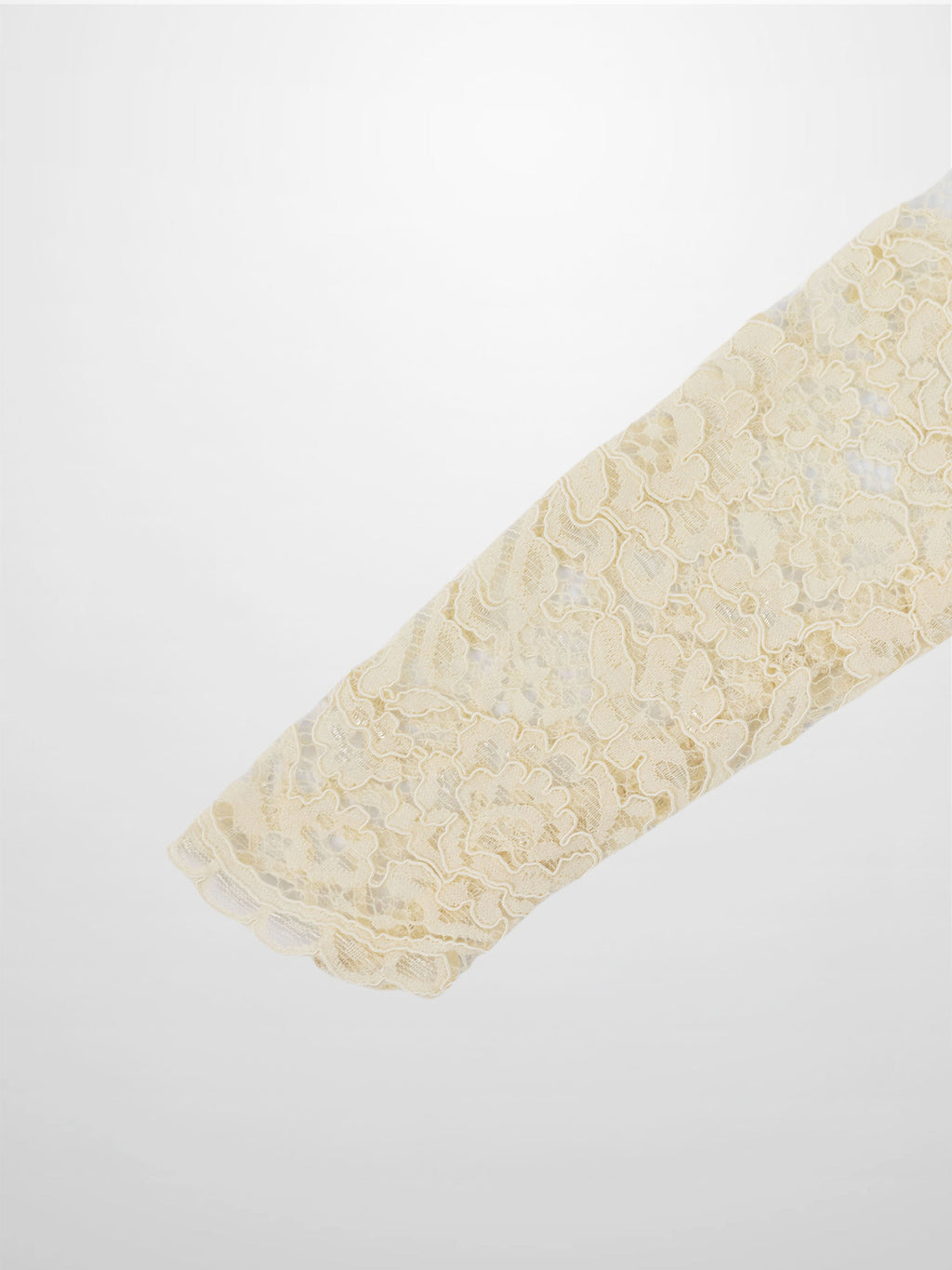 Lace Button Down Cardigan Top-Cream