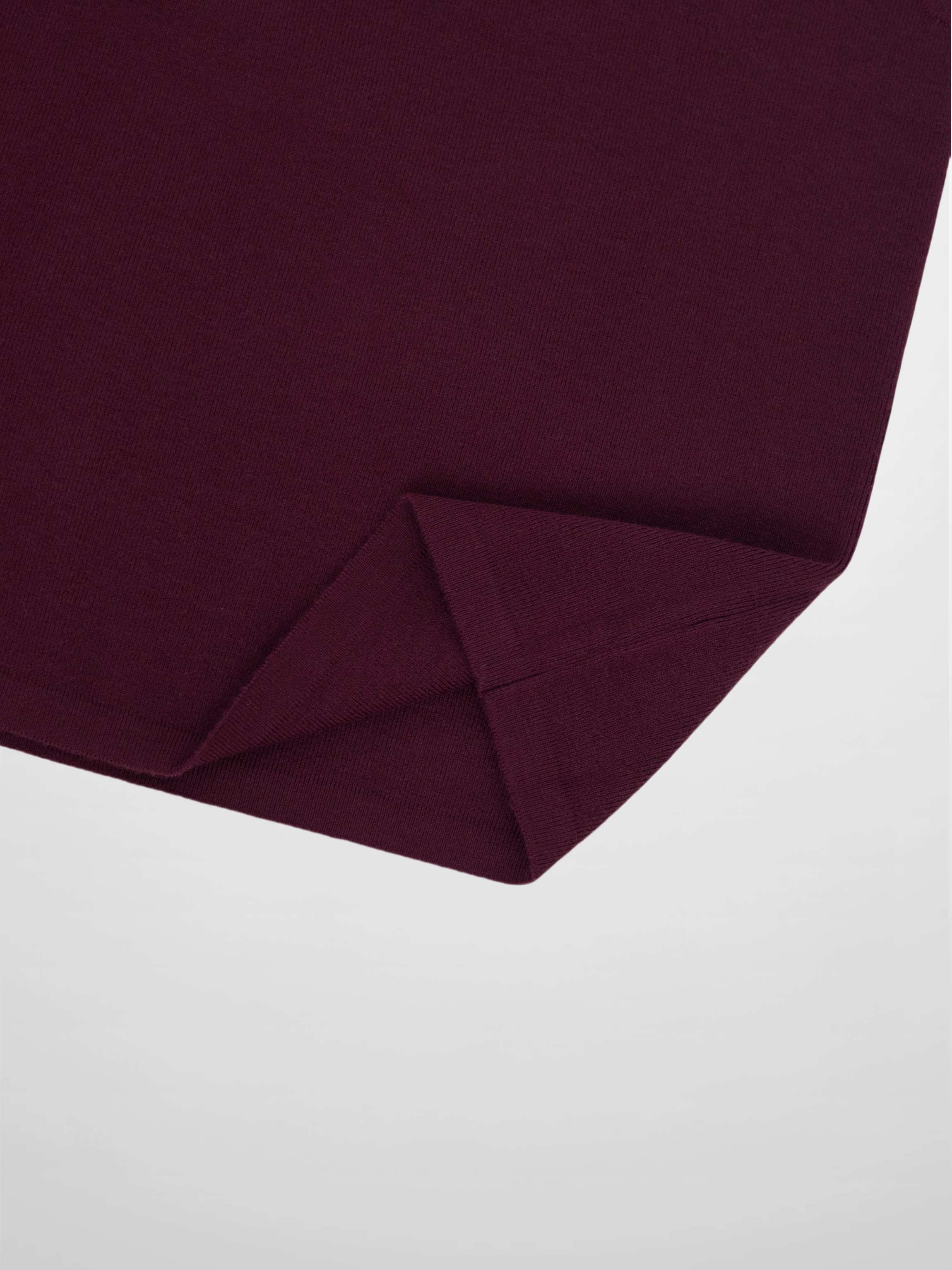 Sleeveless Mock Neck Sweater-Burgundy