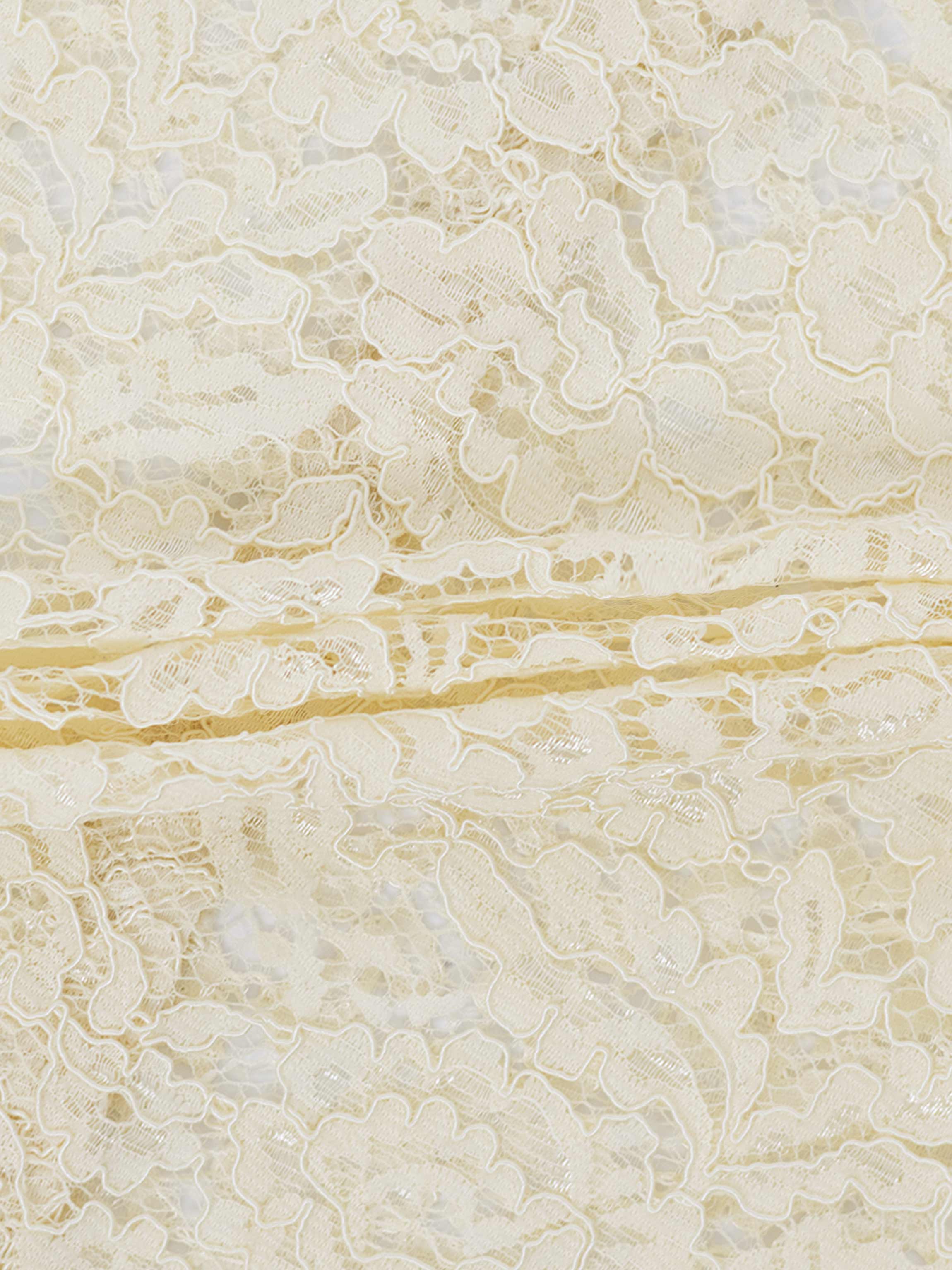 Lace Button Down Cardigan Top-Cream