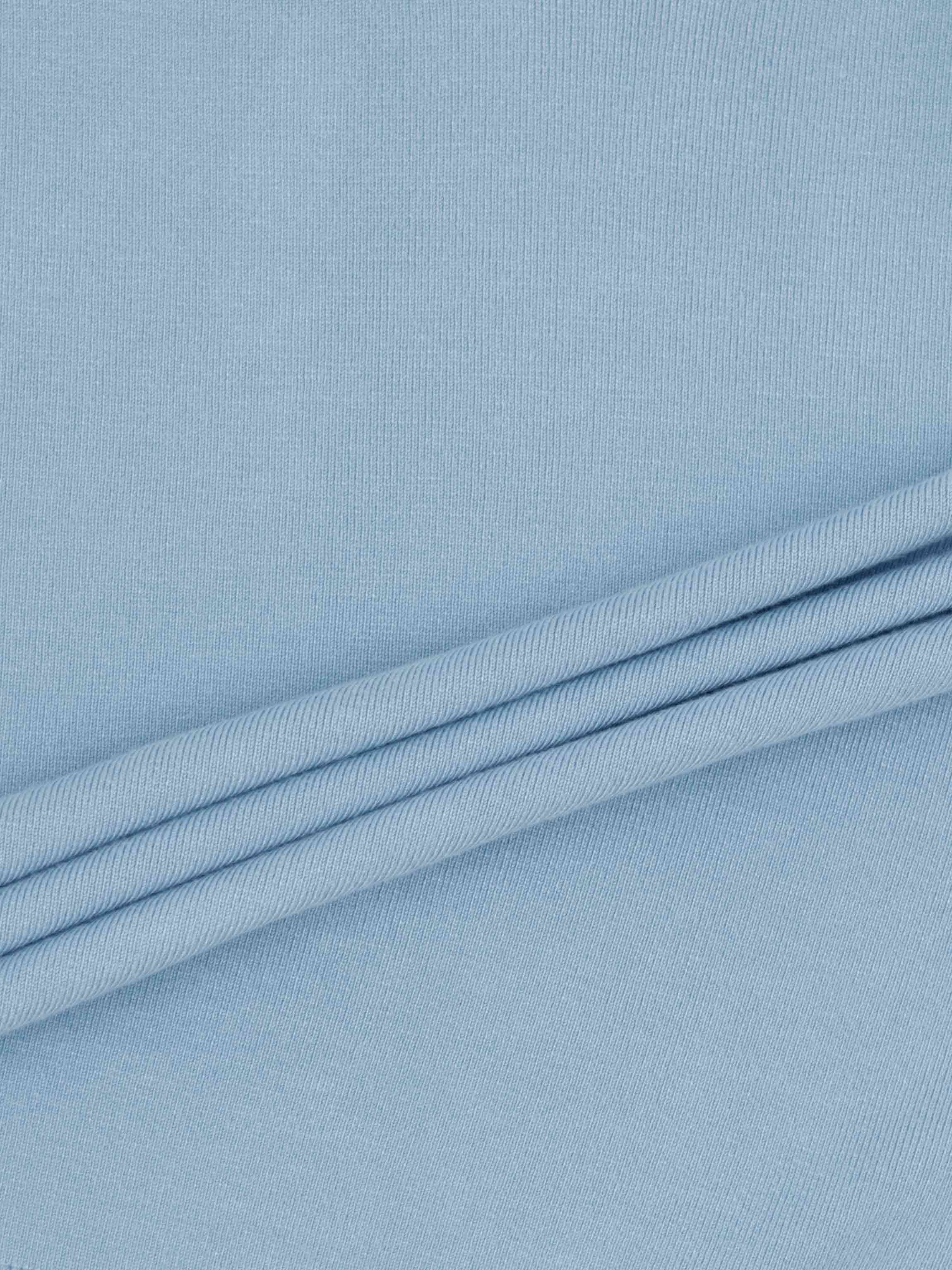 Mock Neck Thin Knit Sweater-Light Blue