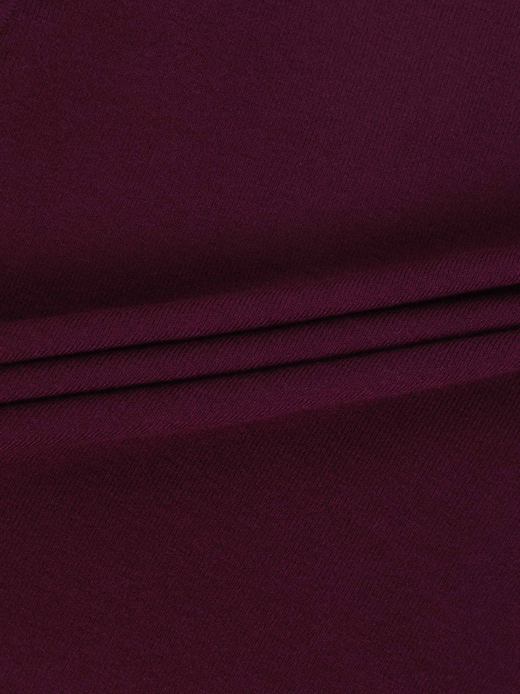 Sleeveless Mock Neck Sweater-Burgundy