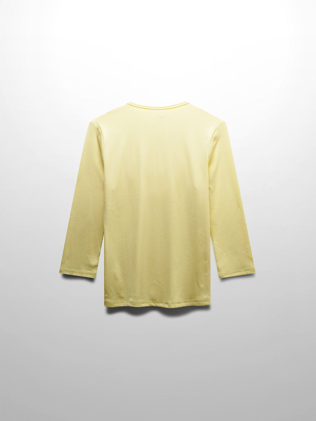 RIBBED HIGH V 3Q-BUTTER YELLOW