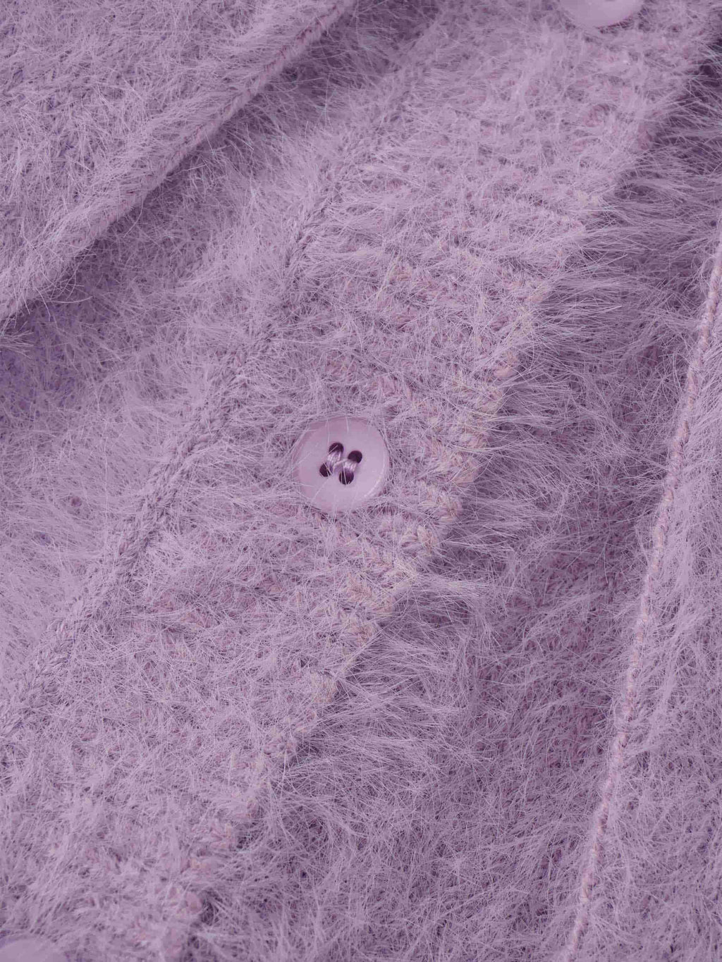 Mohair Shawl Collar Cardigan-Lavander