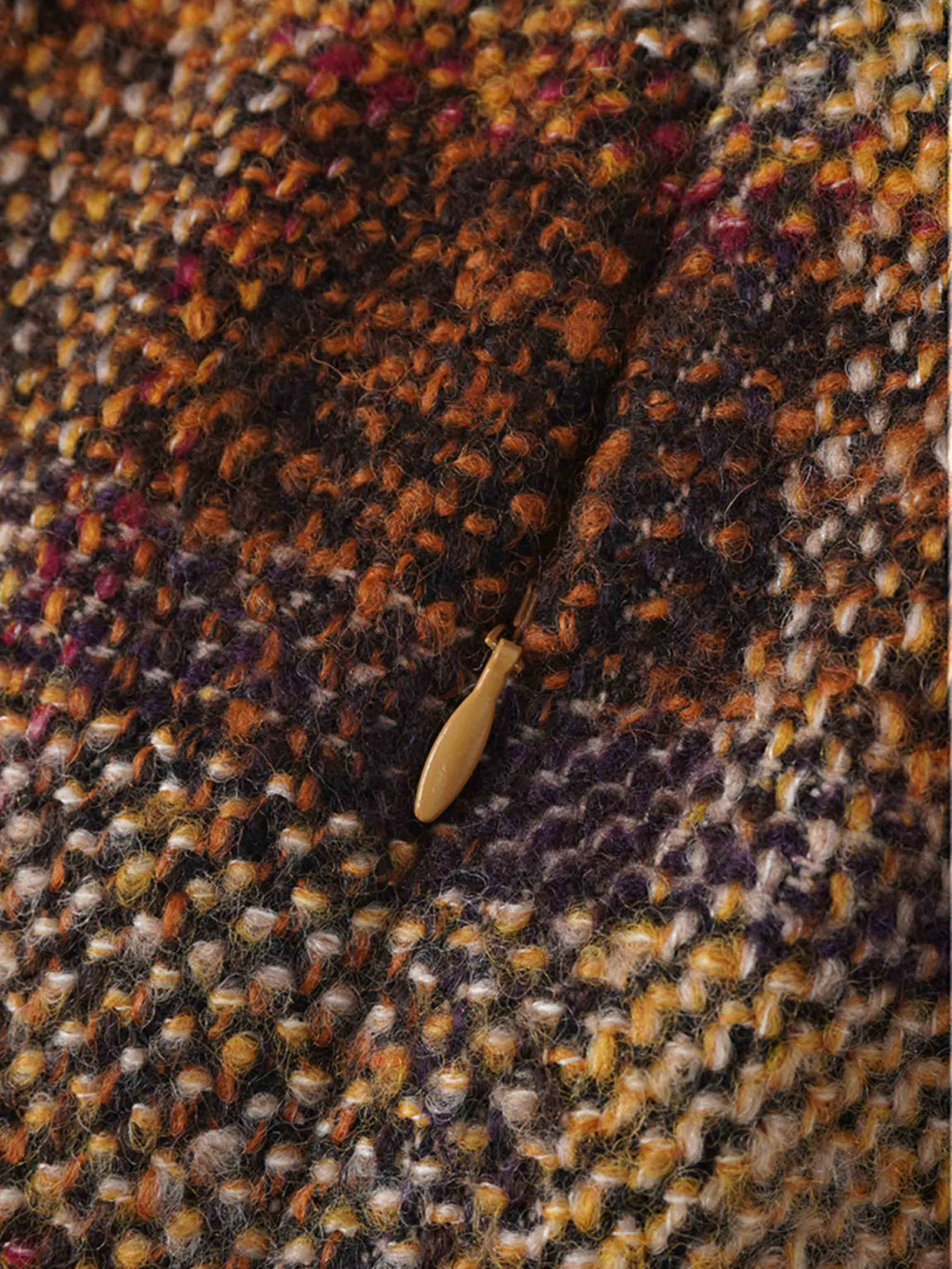 Straight Maxi Skirt-Brown Plaid