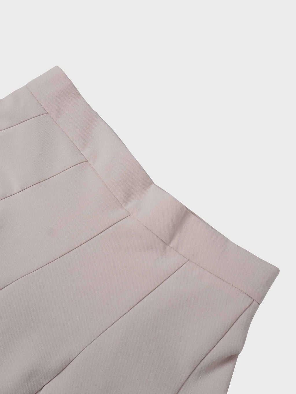 V Paneled Maxi Skirt-Bone