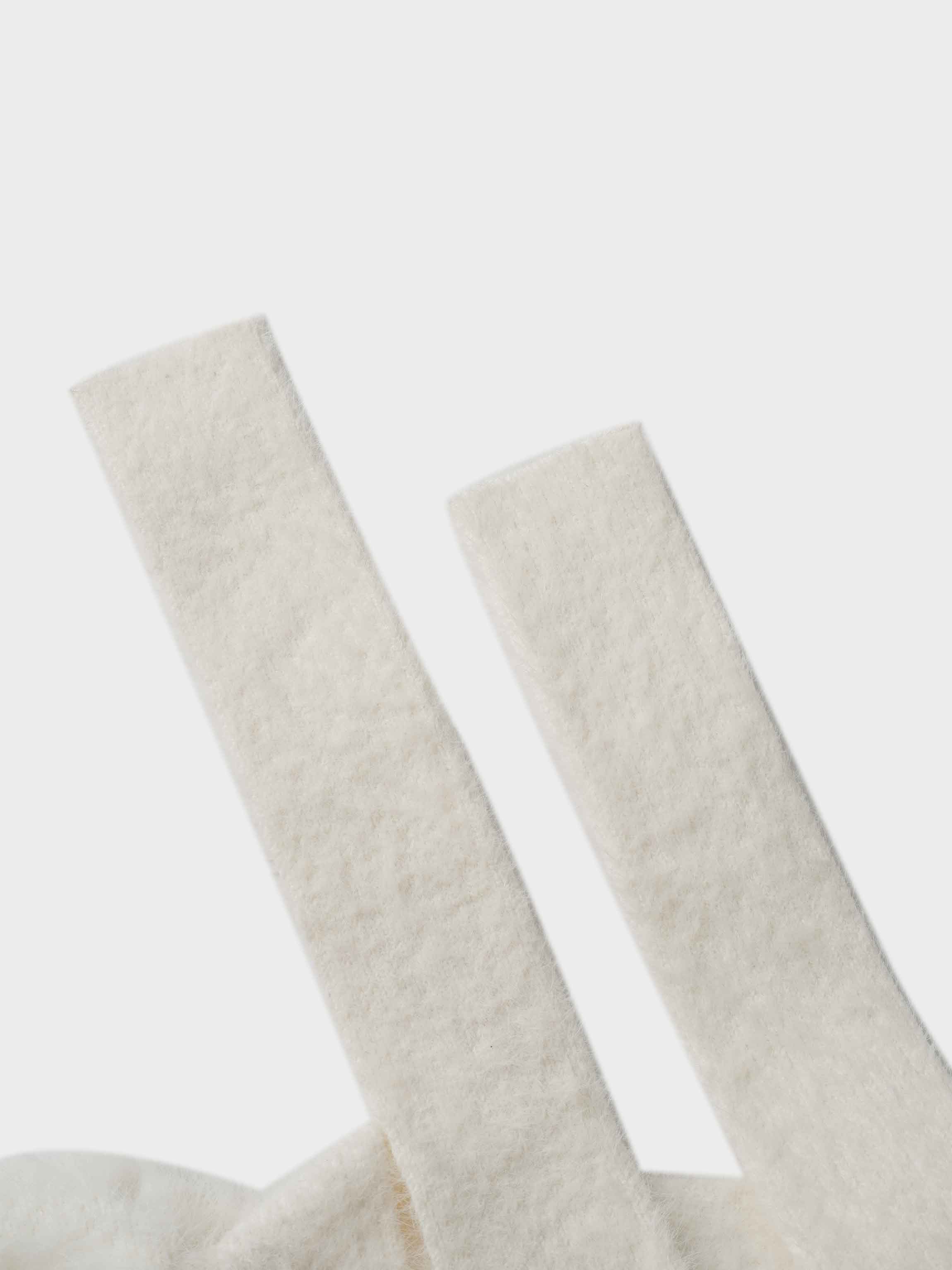 Mohair Shawl Collar Cardigan-Cream