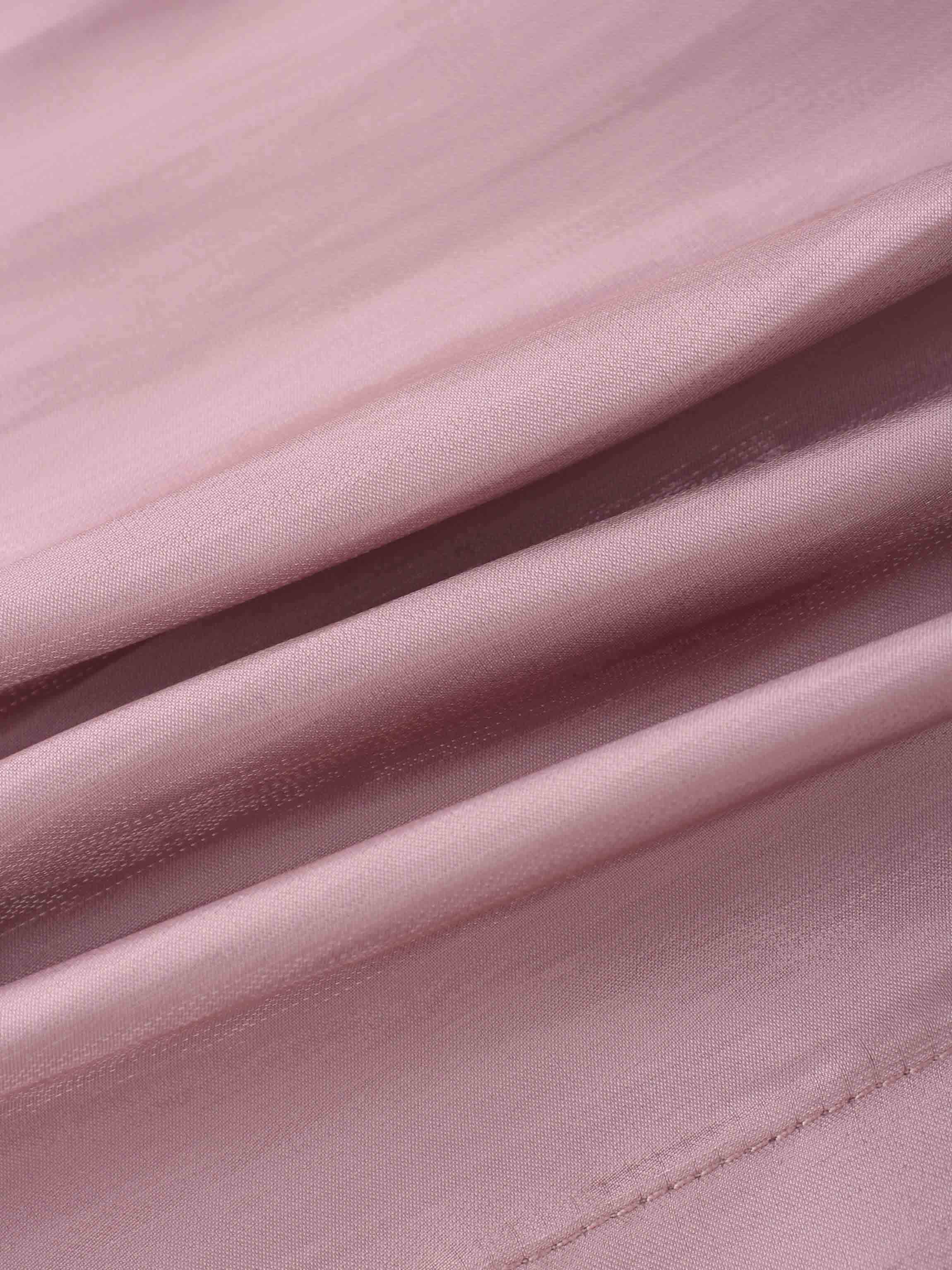 Shimmer Tie Blouse-Mauve