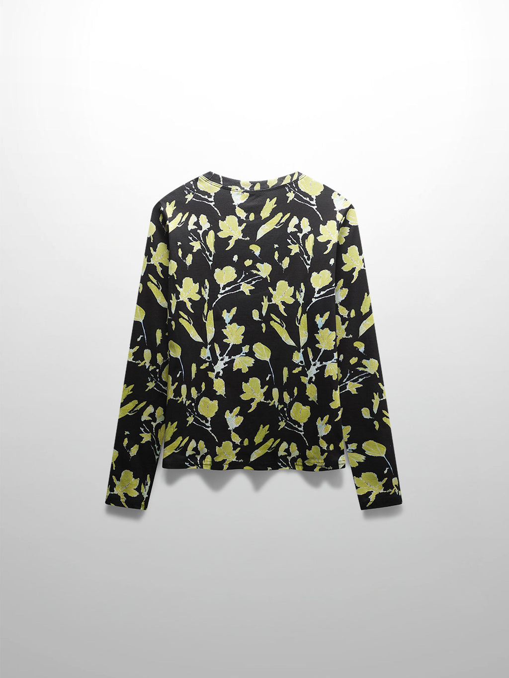 Basic Printed T-shirt-Neon Flower