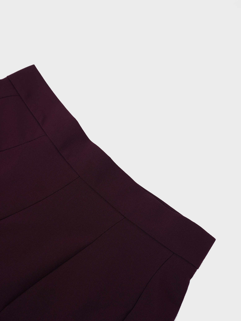 V Paneled Maxi Skirt-Burgundy