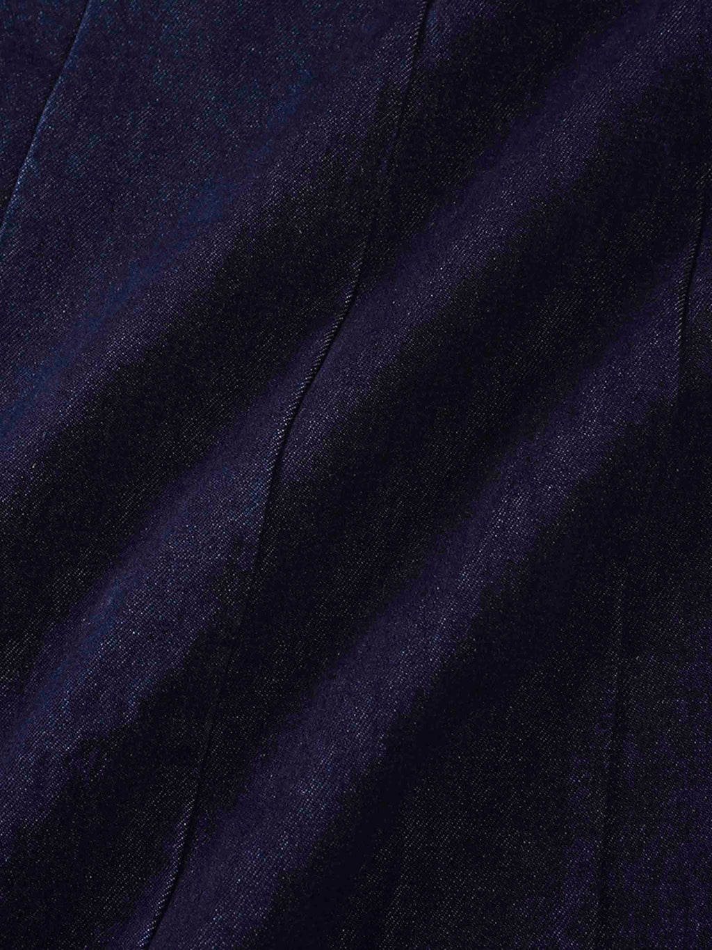 Tailored Seamed Denim Skirt-Blue