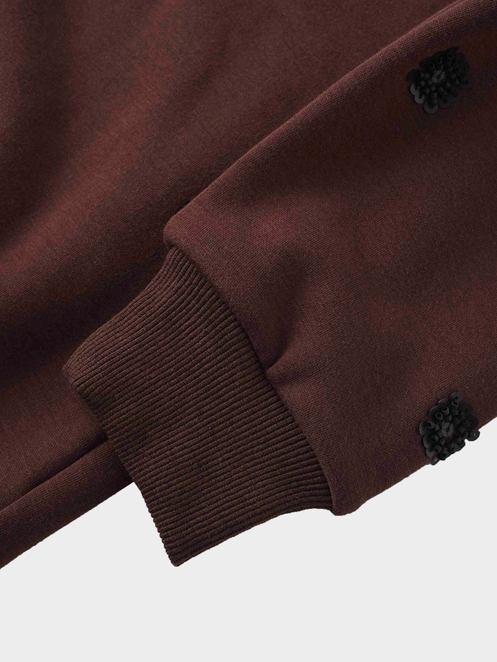 Embellished Sweatshirt-Brown/Black