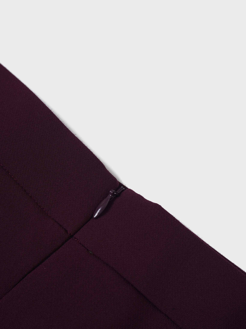 V Paneled Maxi Skirt-Burgundy