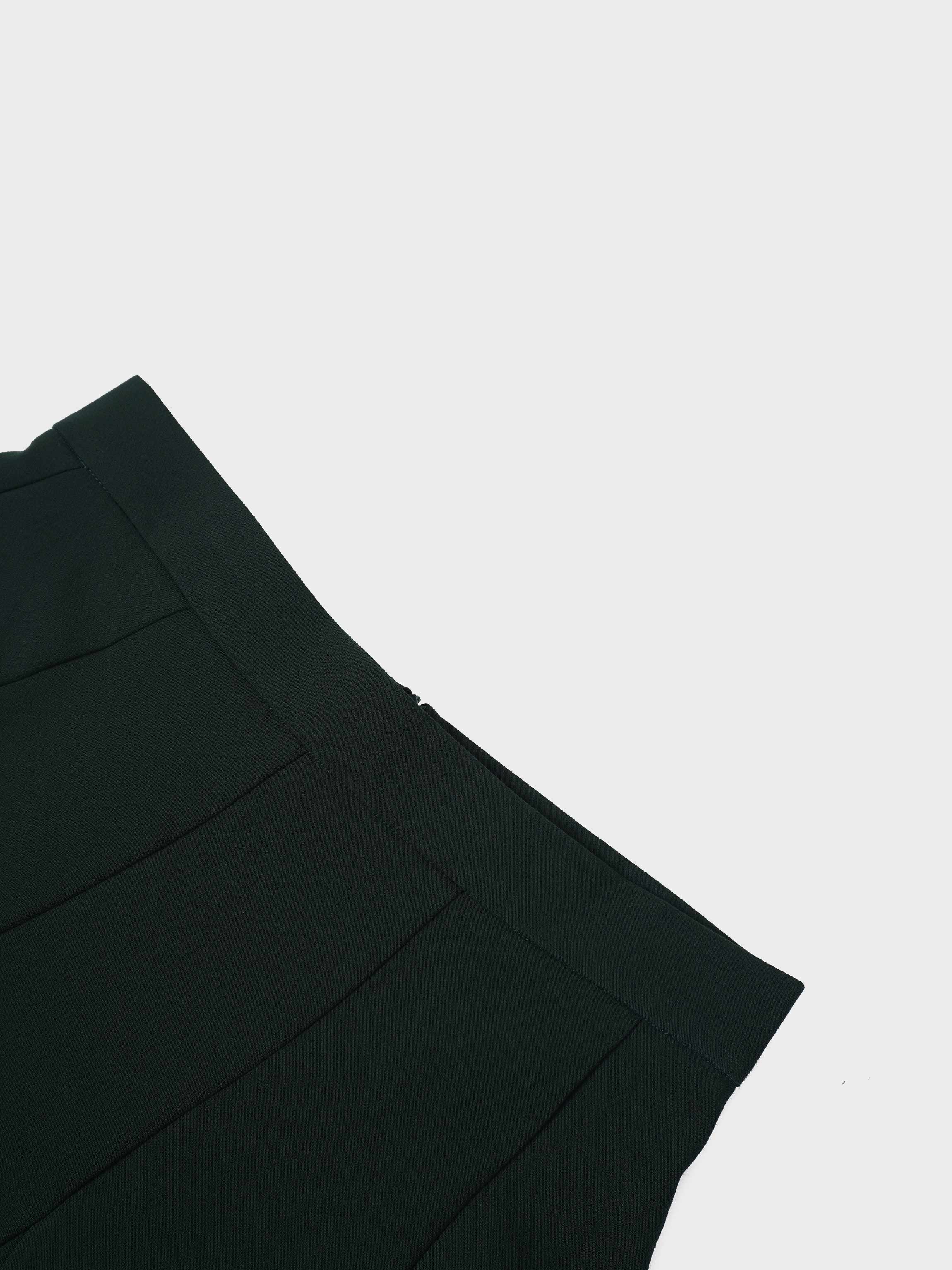 V Paneled Maxi Skirt-Green