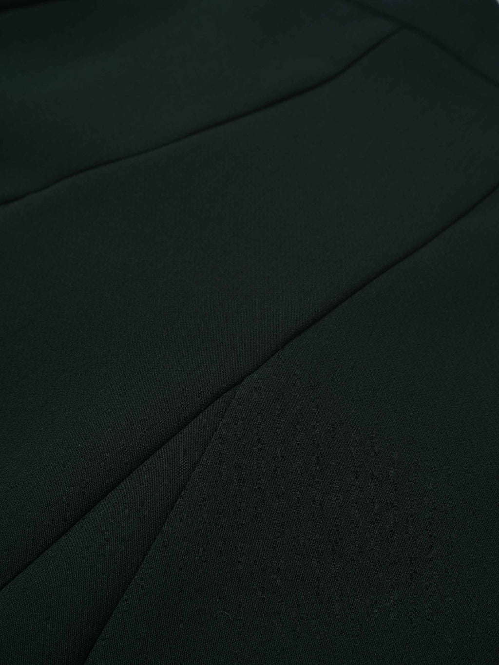 V Paneled Maxi Skirt-Green