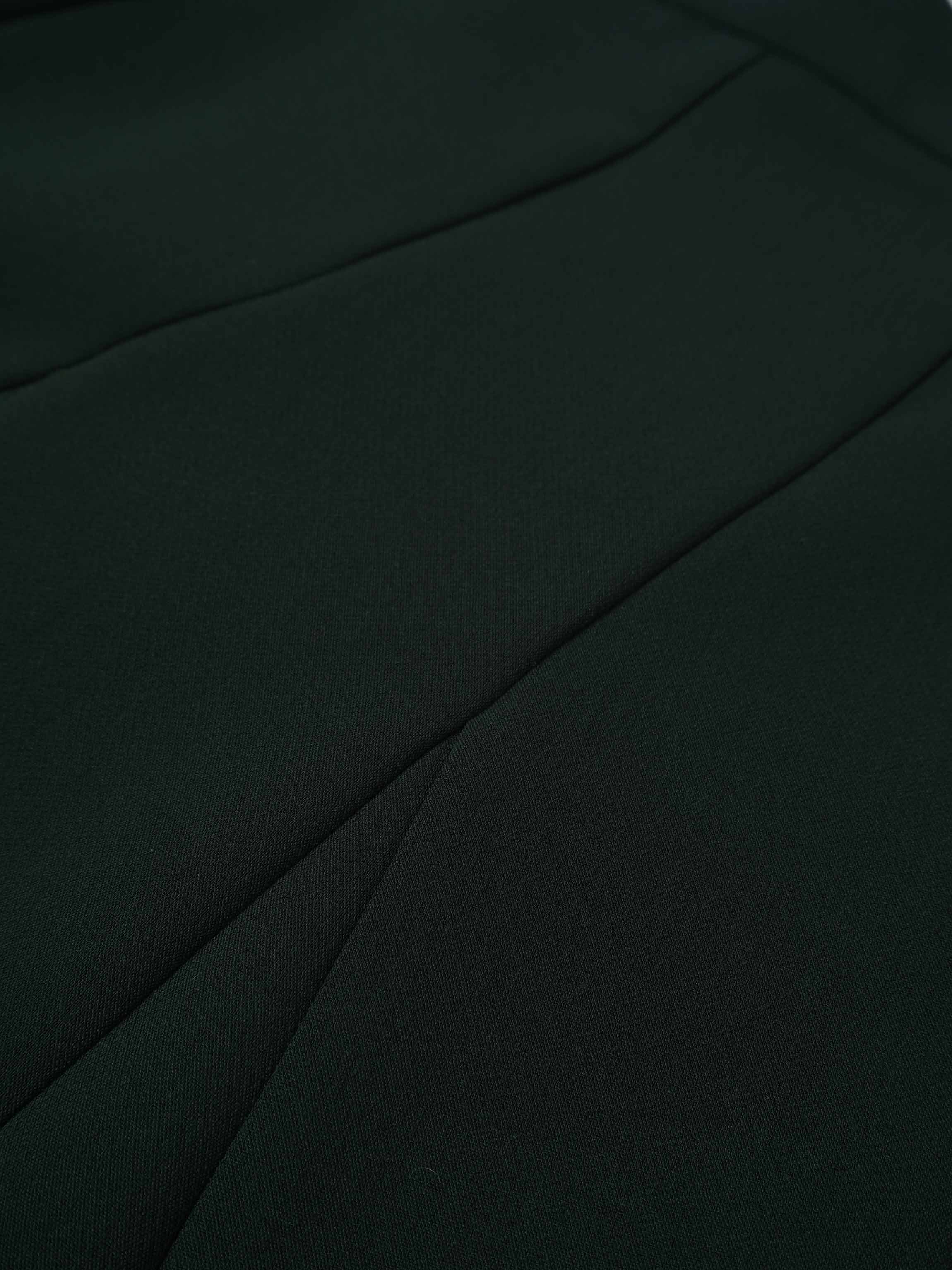 V Paneled Maxi Skirt-Green