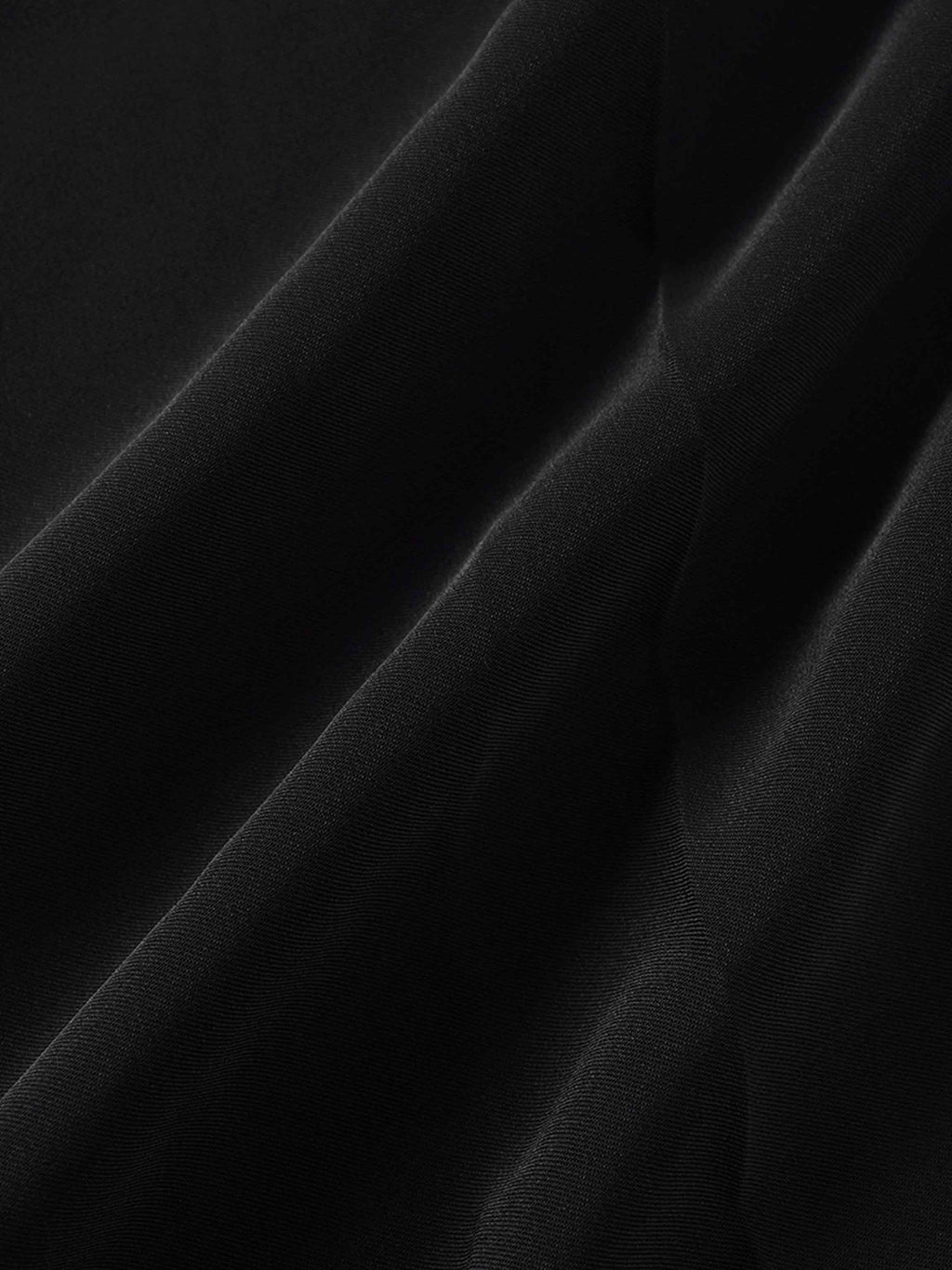 Side Button Pleat Dress-Black