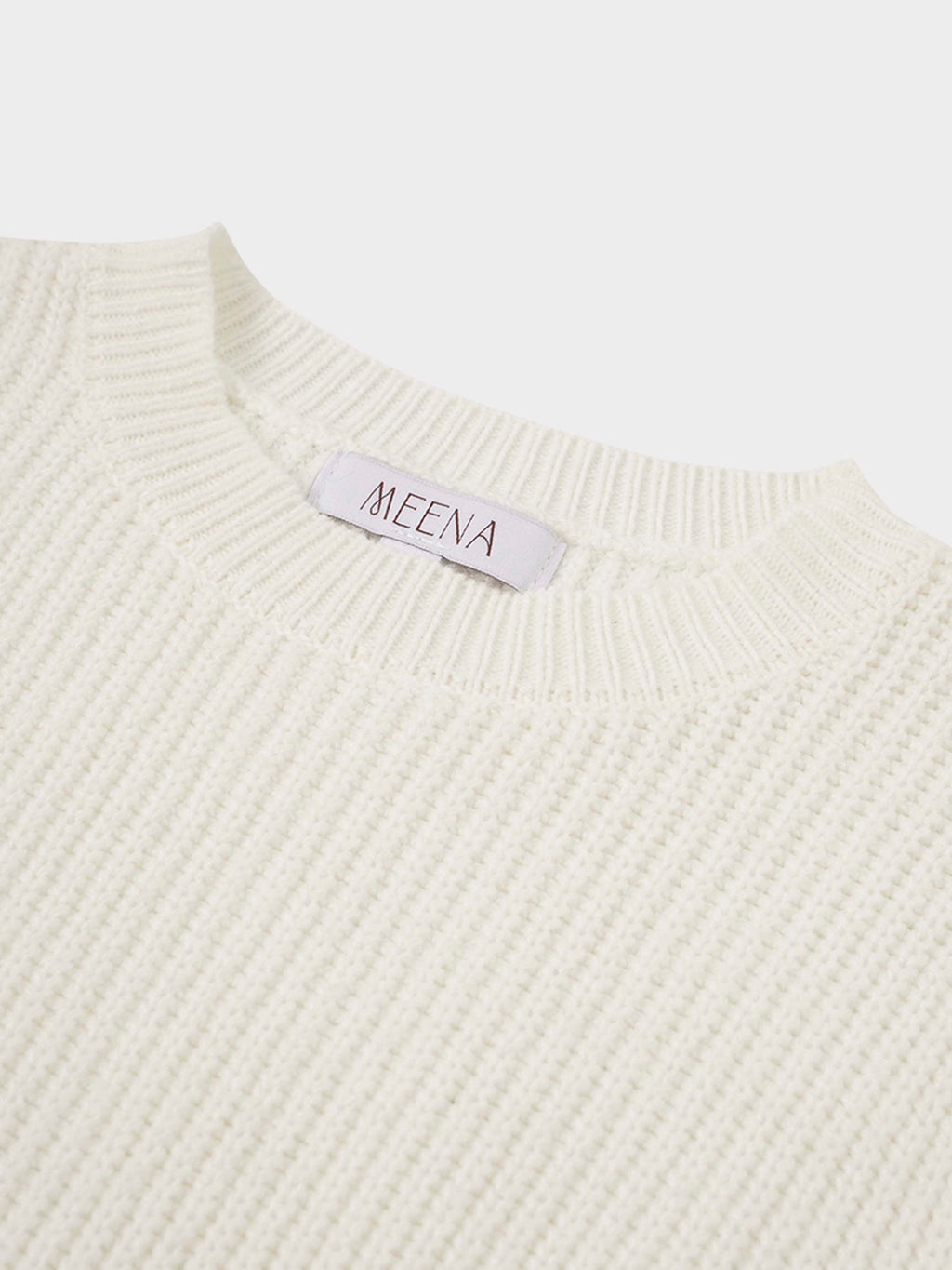 Puff Sleeve Sweater-Cream